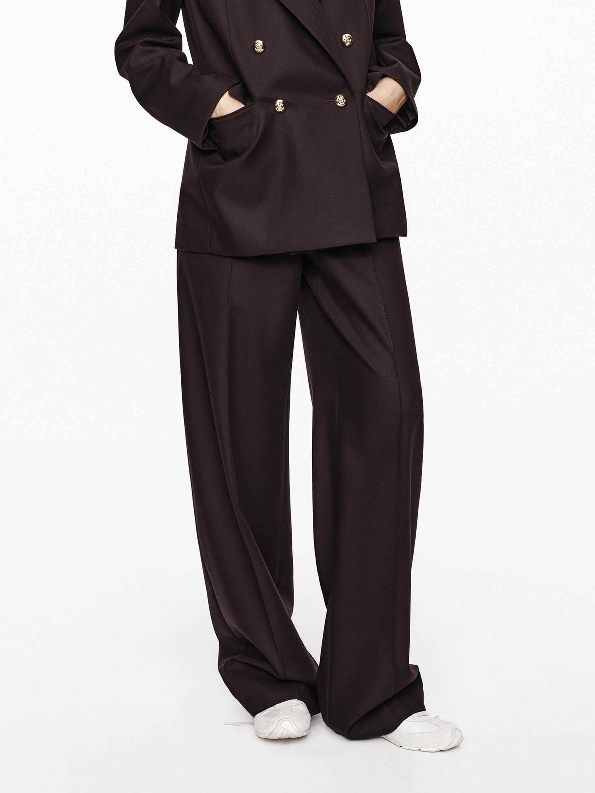 Relaxed Barrel Leg Trousers - Image 3