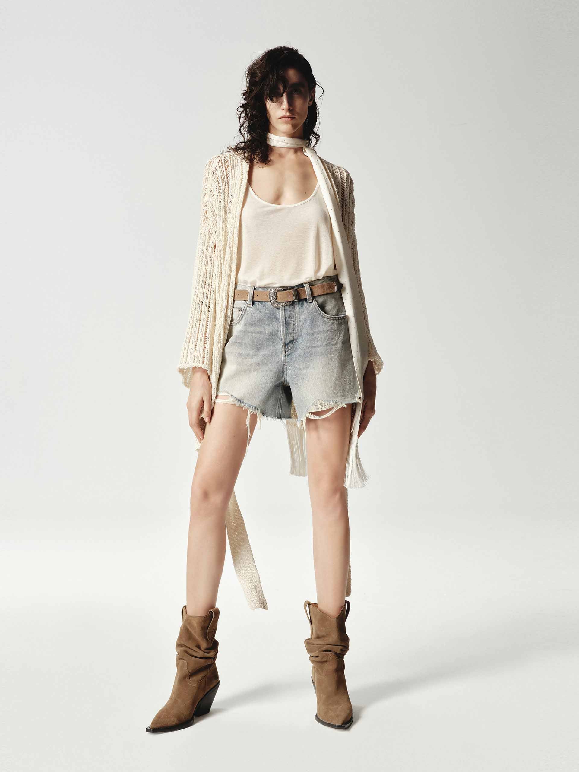 Relaxed Crochet Knit Cardigan - Image 2