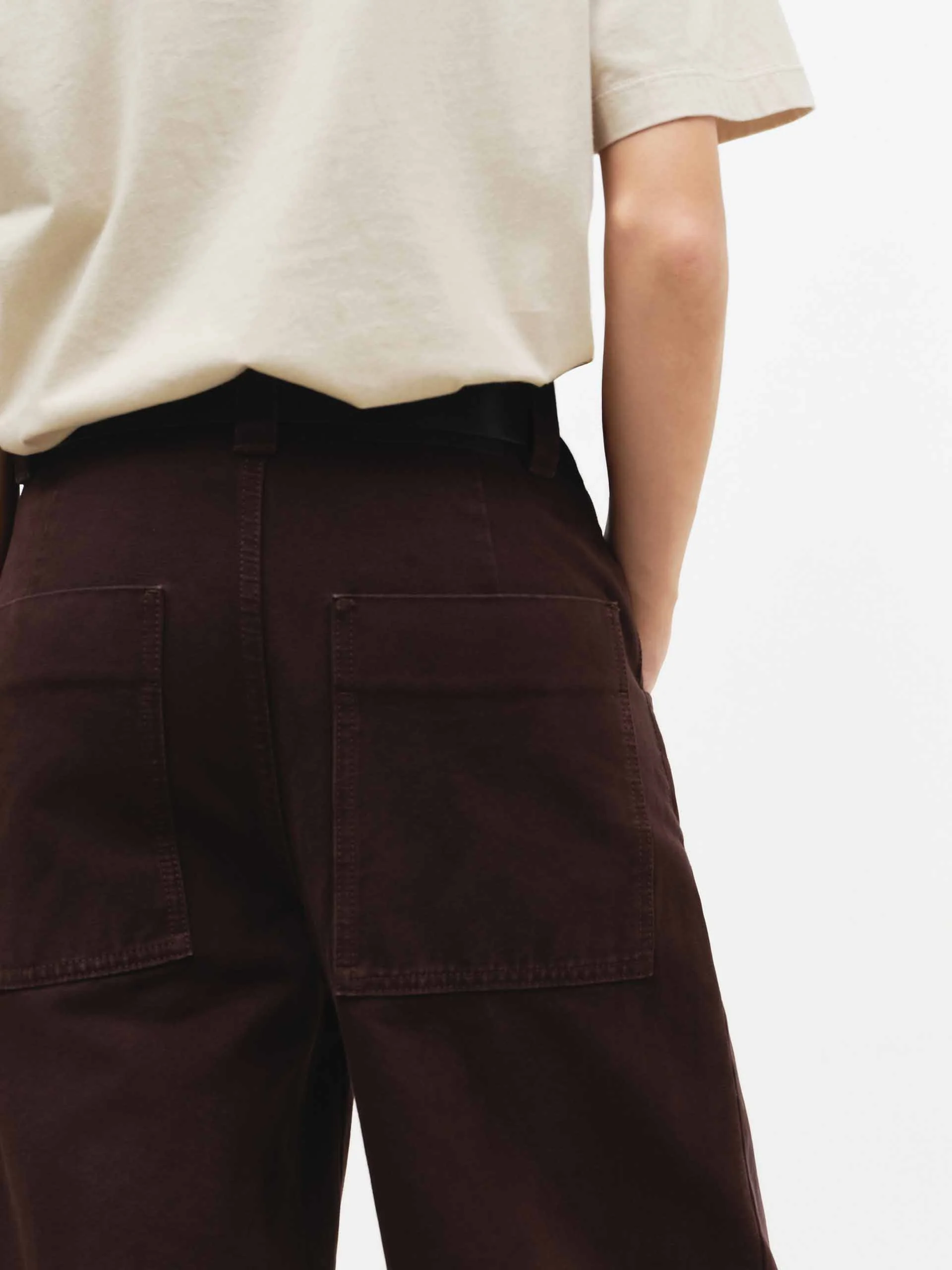 Relaxed Cropped Cotton Jeans - Image 8