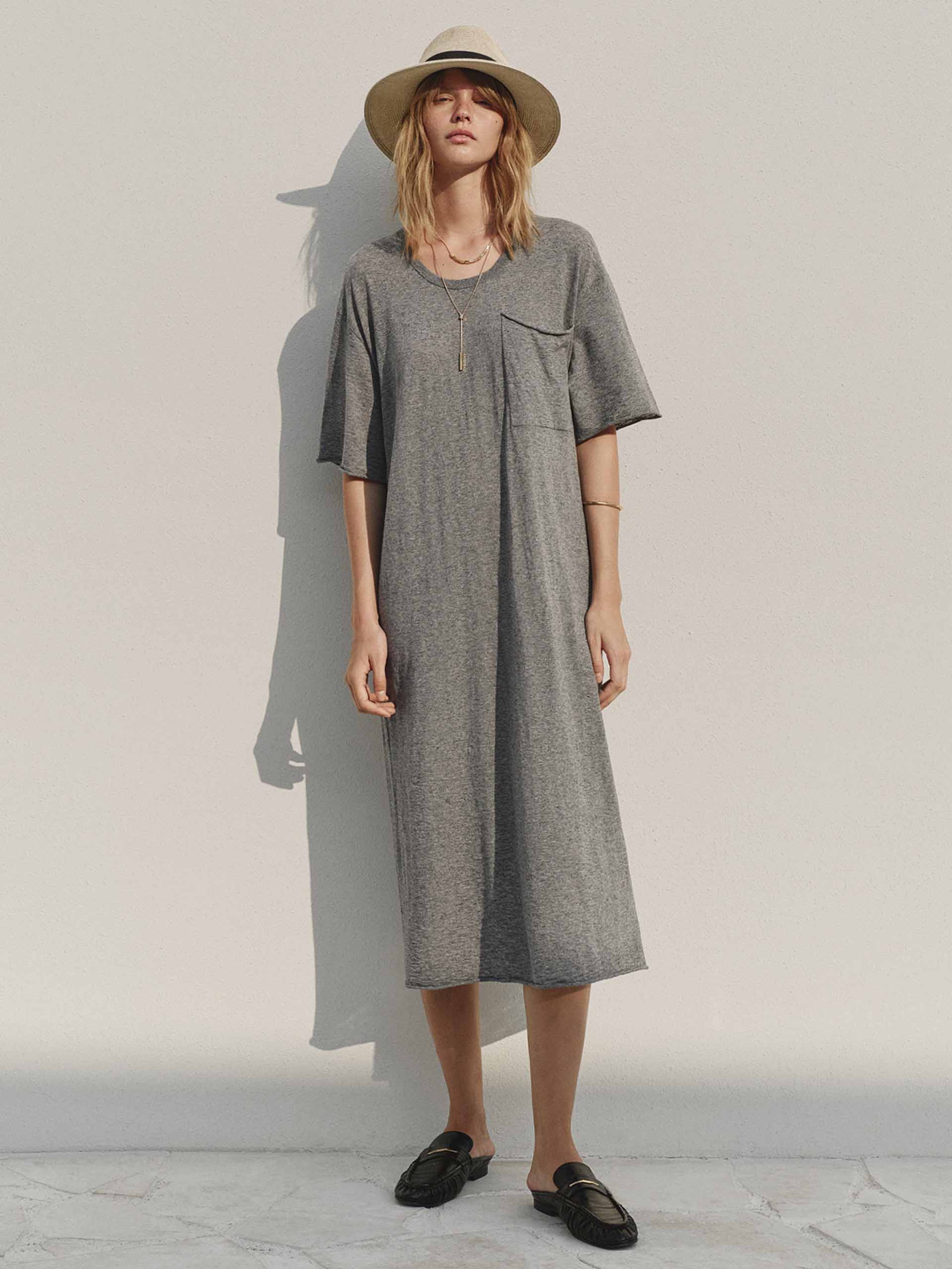 Relaxed Midi T-shirt Dress