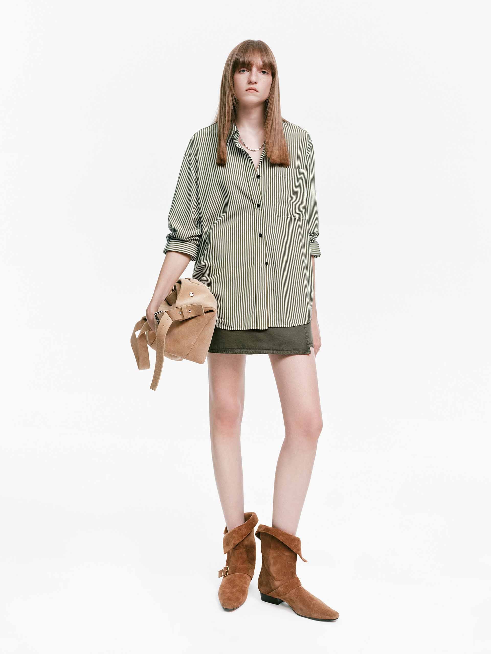 Relaxed Pinstripe Shirt - Image 2