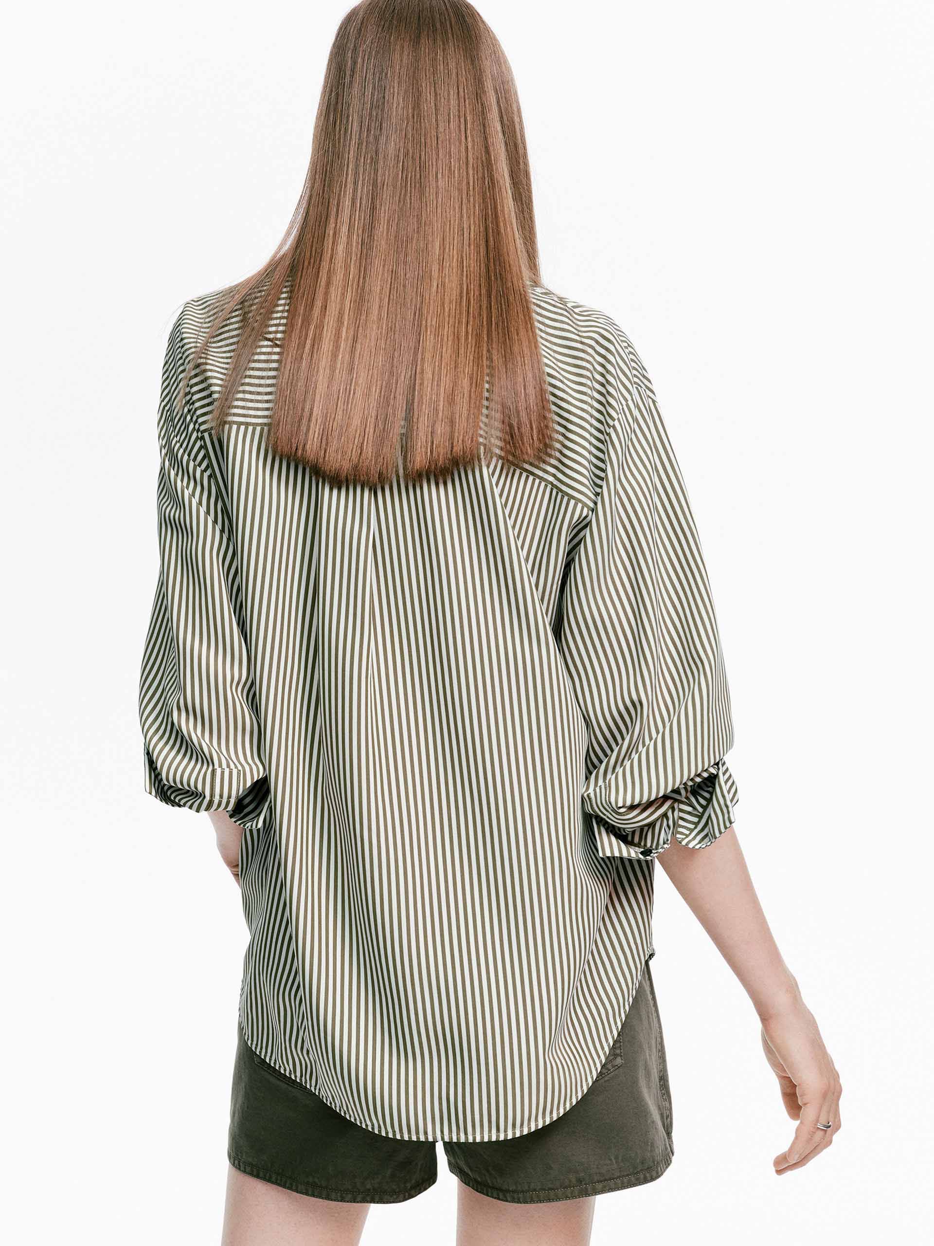 Relaxed Pinstripe Shirt - Image 3