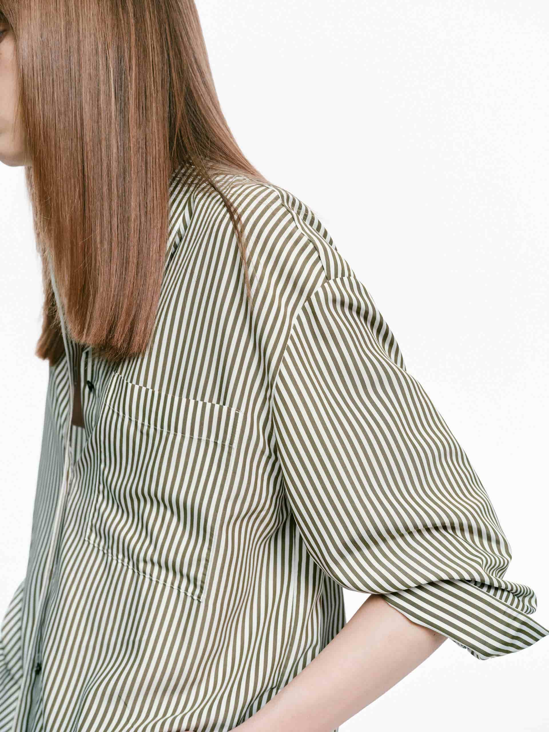 Relaxed Pinstripe Shirt - Image 7