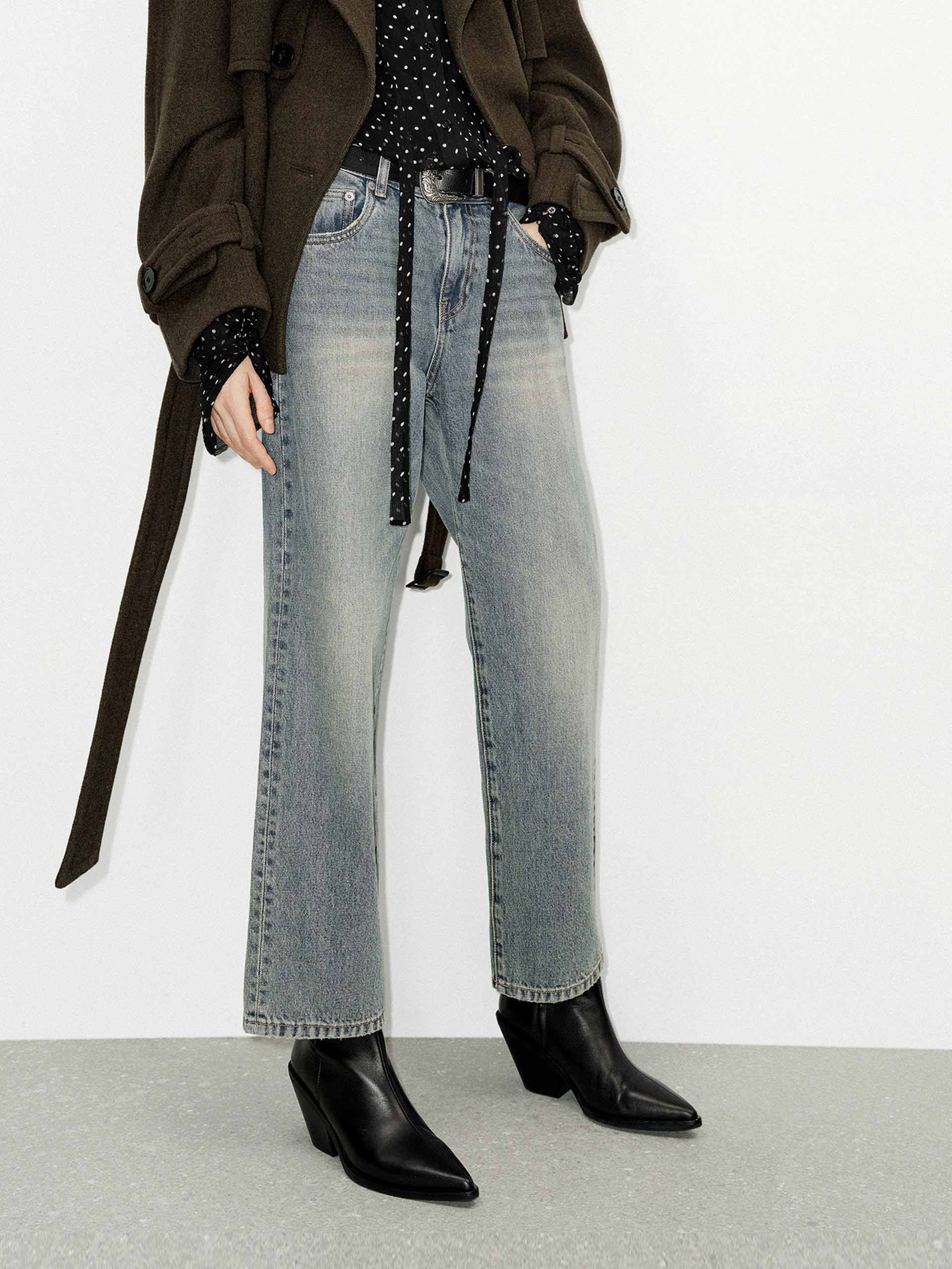 Relaxed Straight Ankle Jeans - Image 6