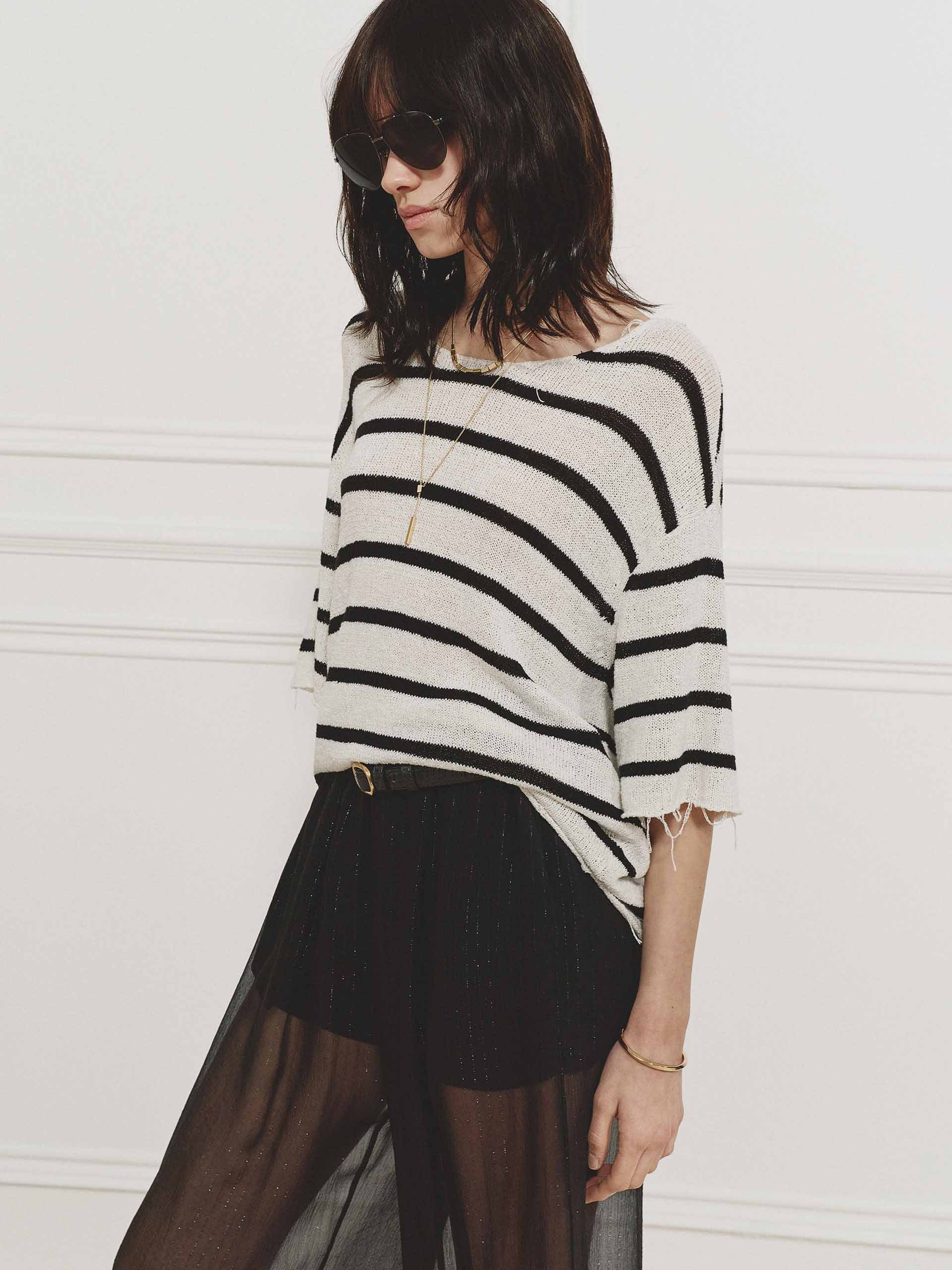 Relaxed Striped Knit Top - Image 6