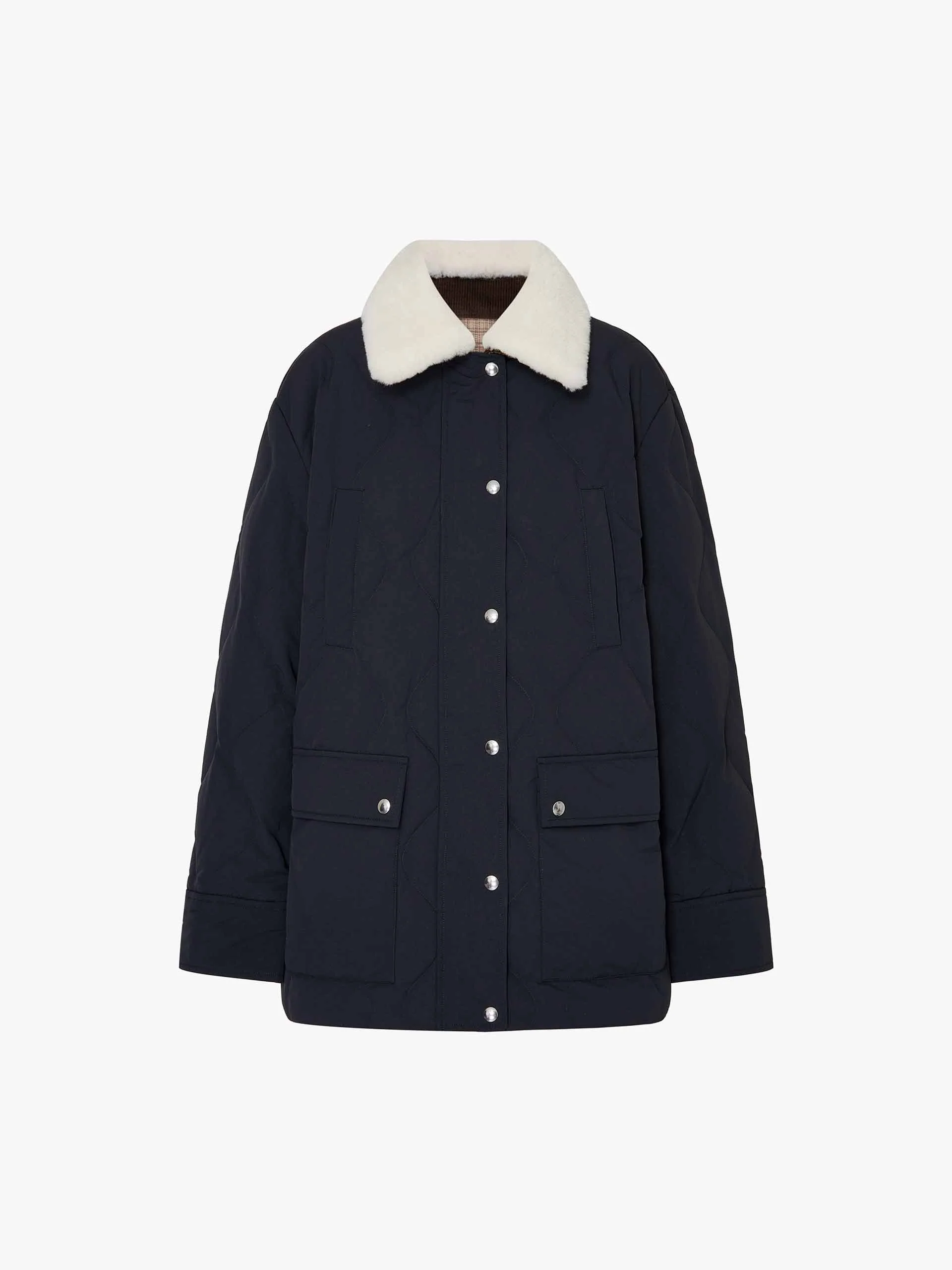 Fur Collar Down Jacket - Image 5
