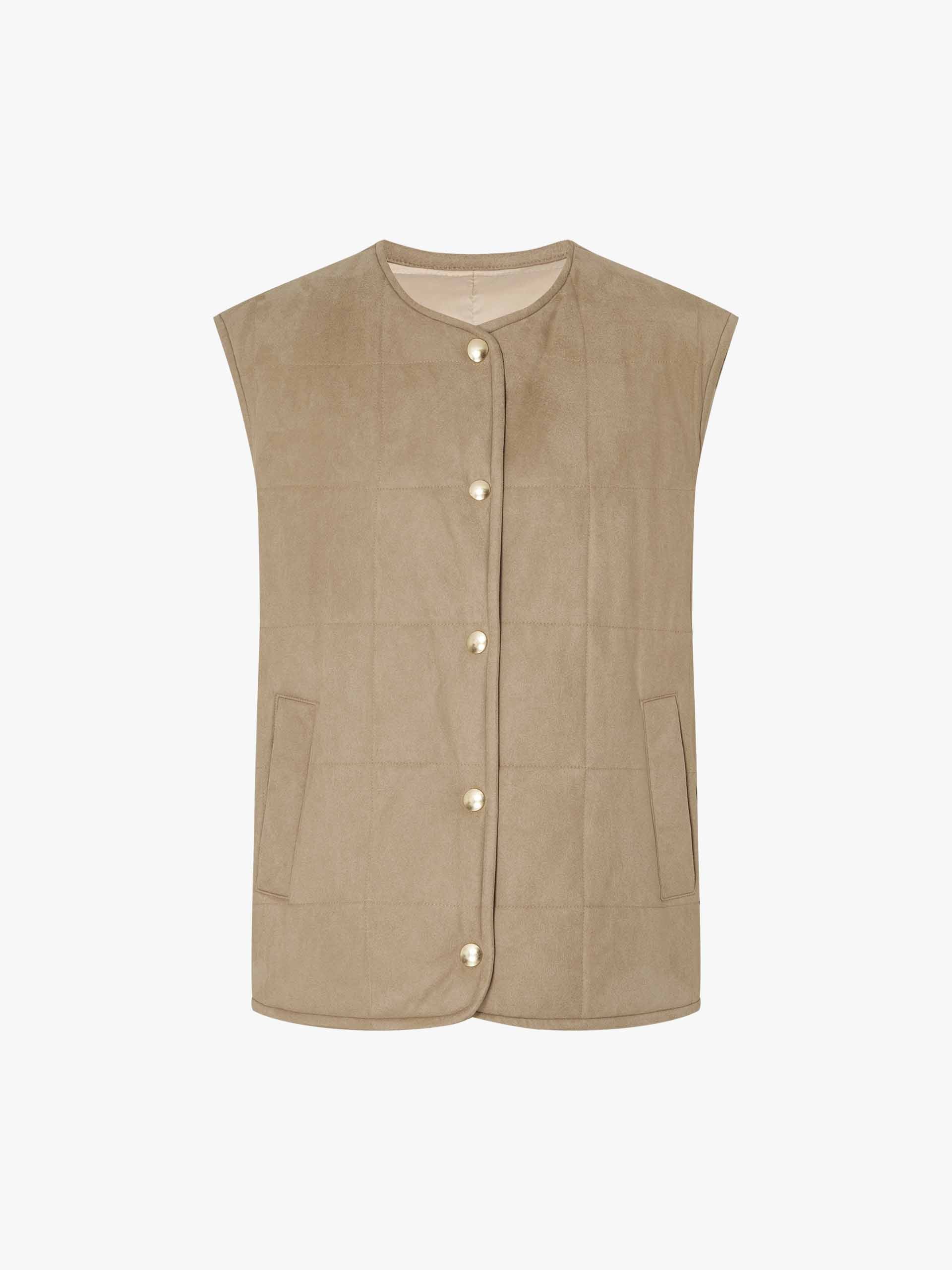Reversible Sleeveless Down Jacket - Image 5