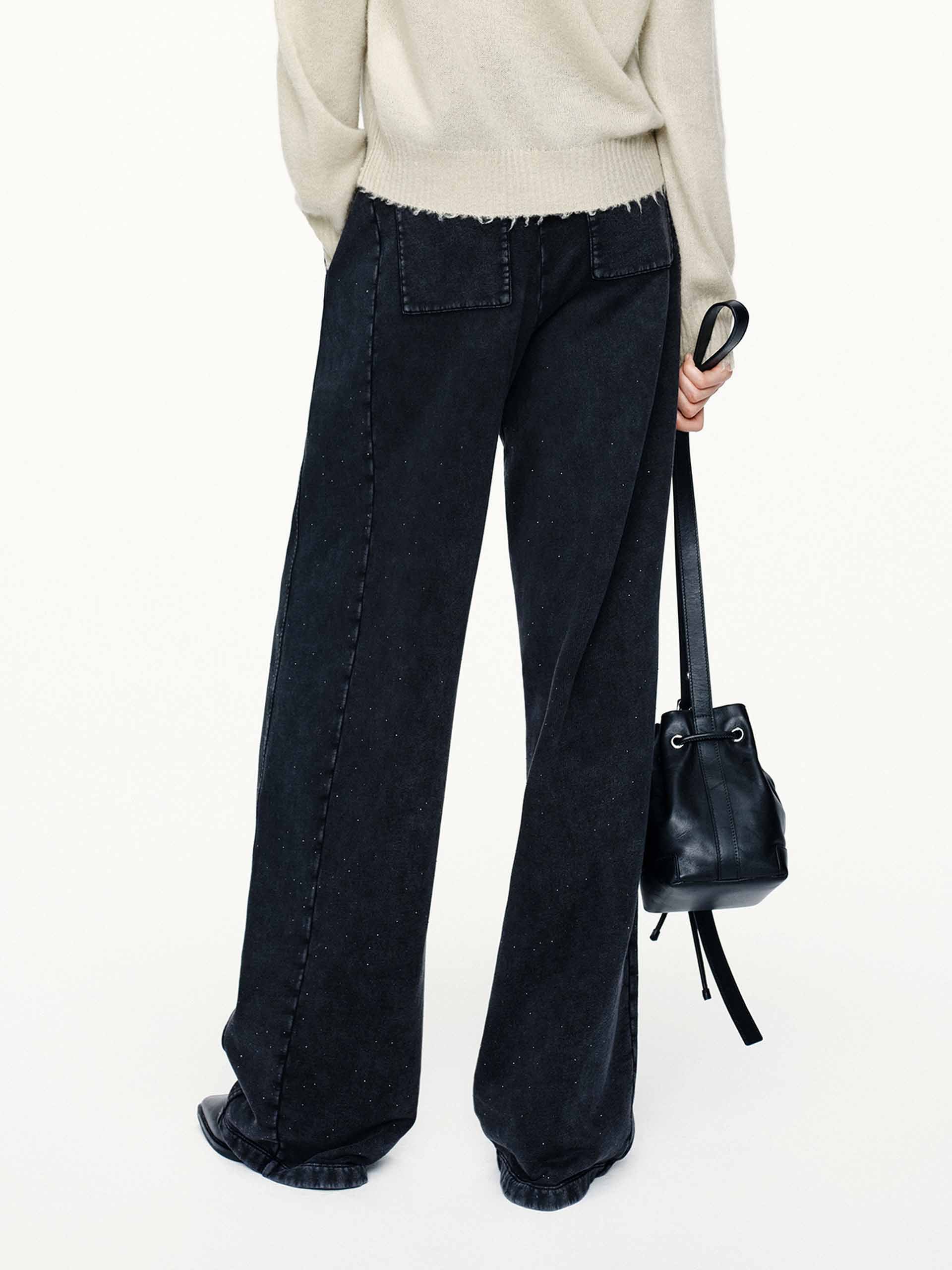 Rhinestone Barrel Leg Trousers - Image 6