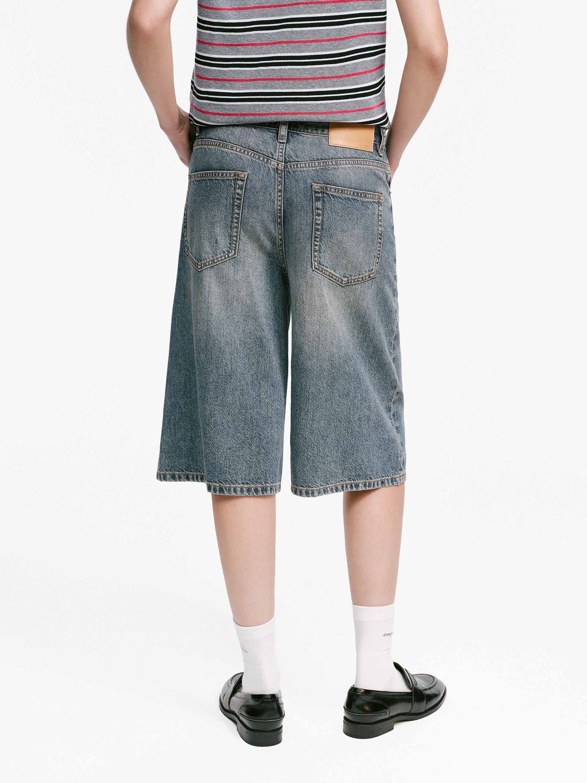 Rhinestone Bermuda Denim Shorts - Image 3