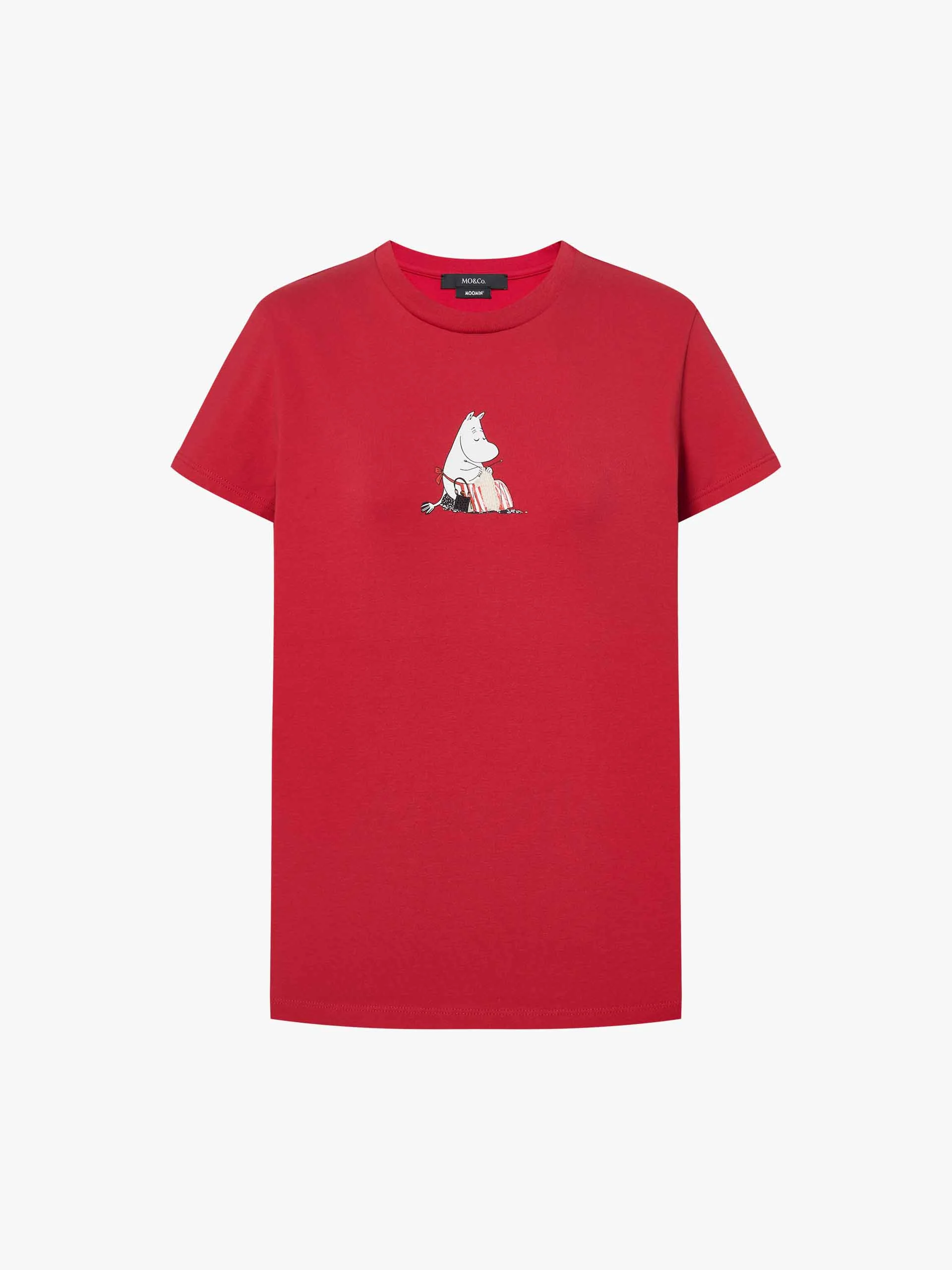 Rhinestone Detail Printed T-shirt - Image 12