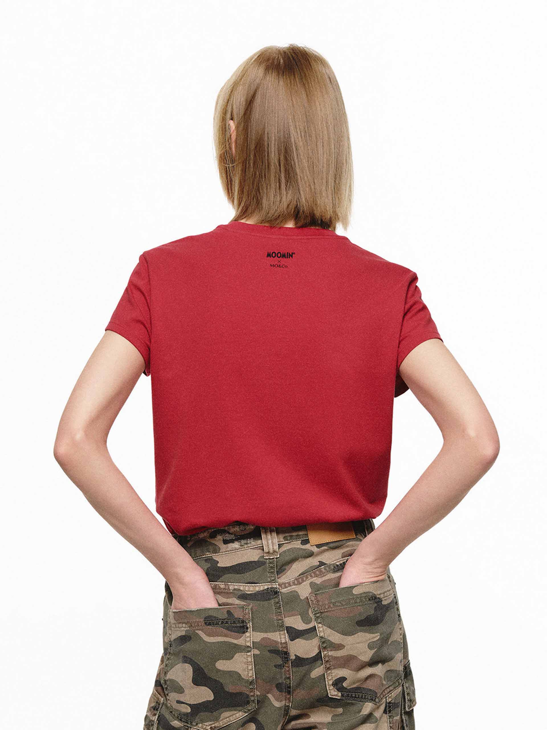 Rhinestone Detail Printed T-shirt - Image 13