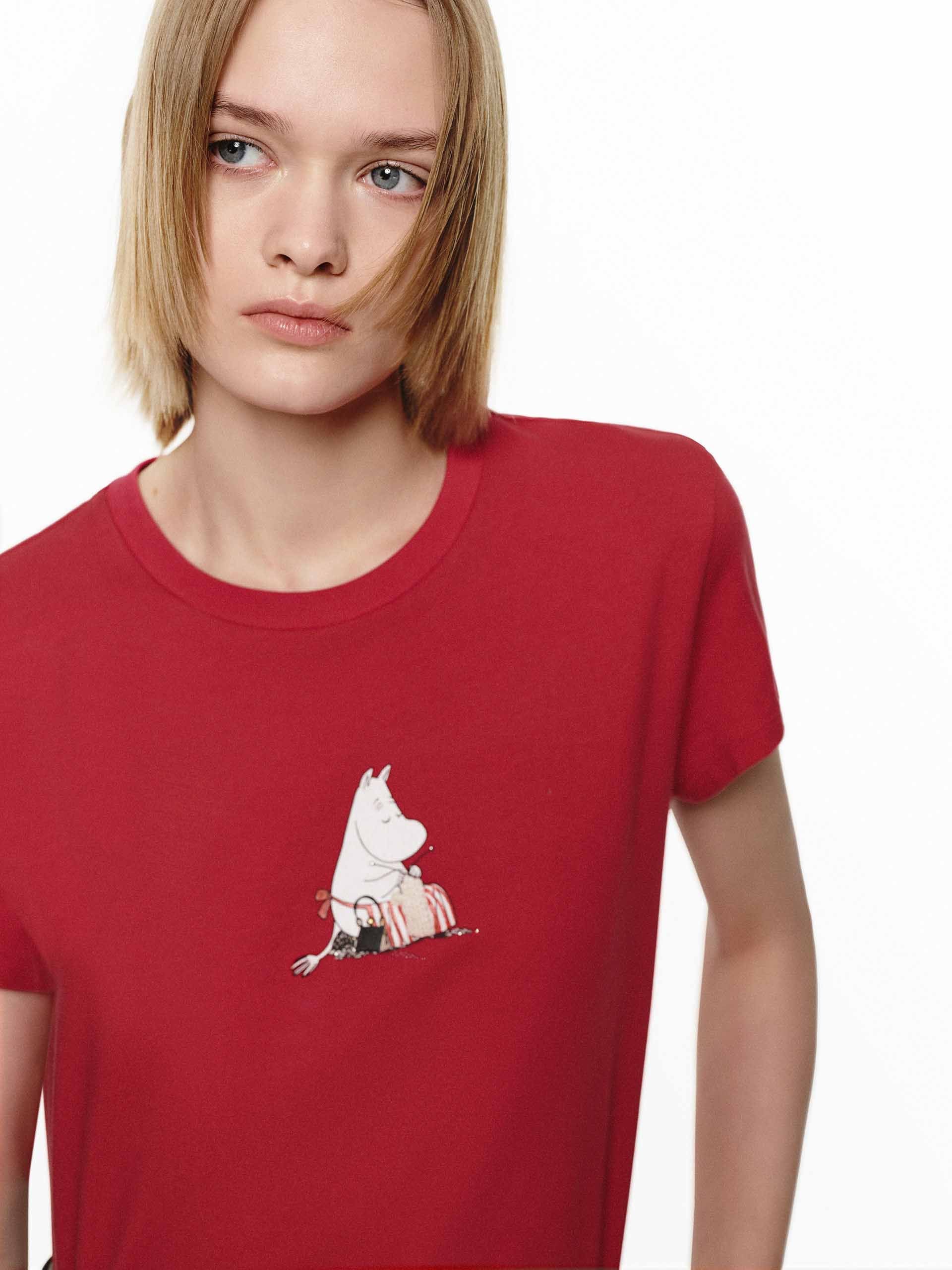Rhinestone Detail Printed T-shirt - Image 15