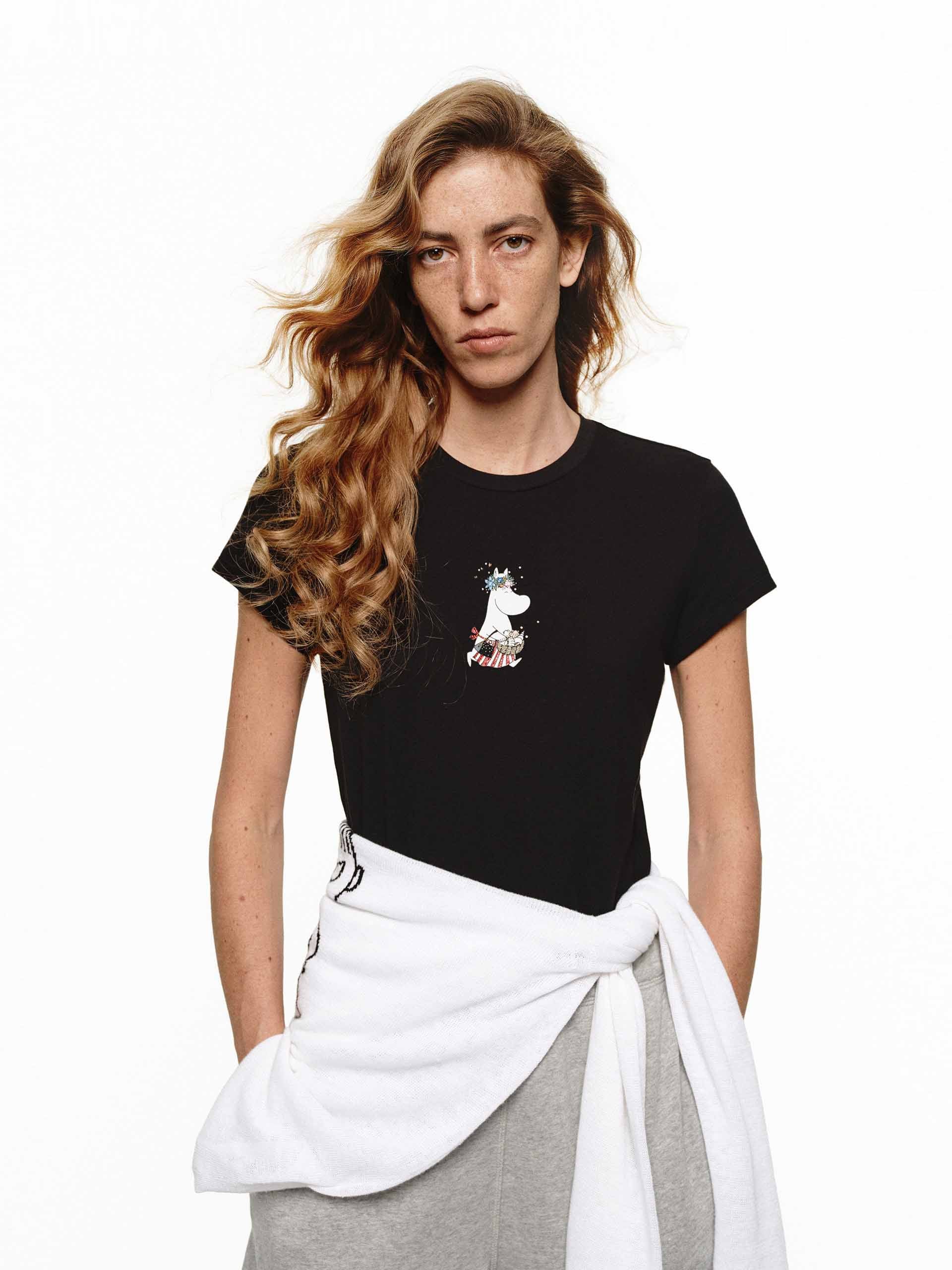 Rhinestone Detail Printed T-shirt - Image 16