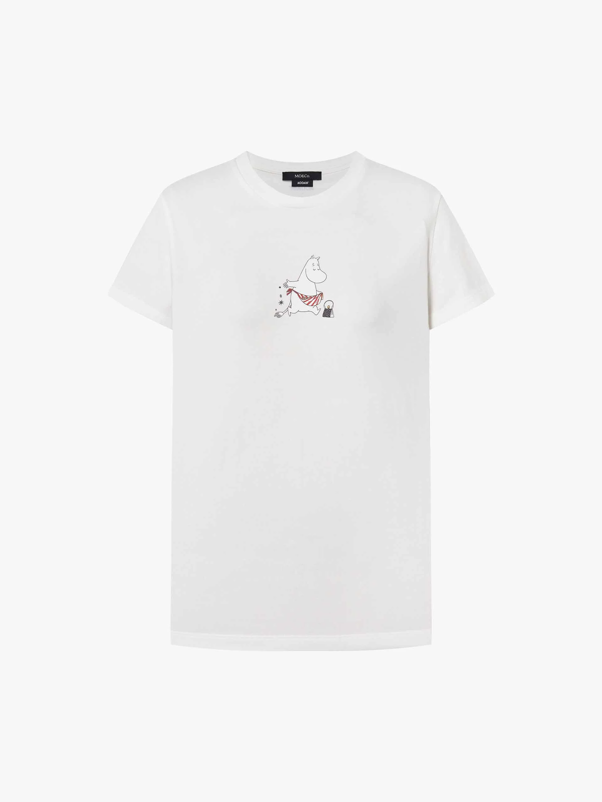 Rhinestone Detail Printed T-shirt - Image 6