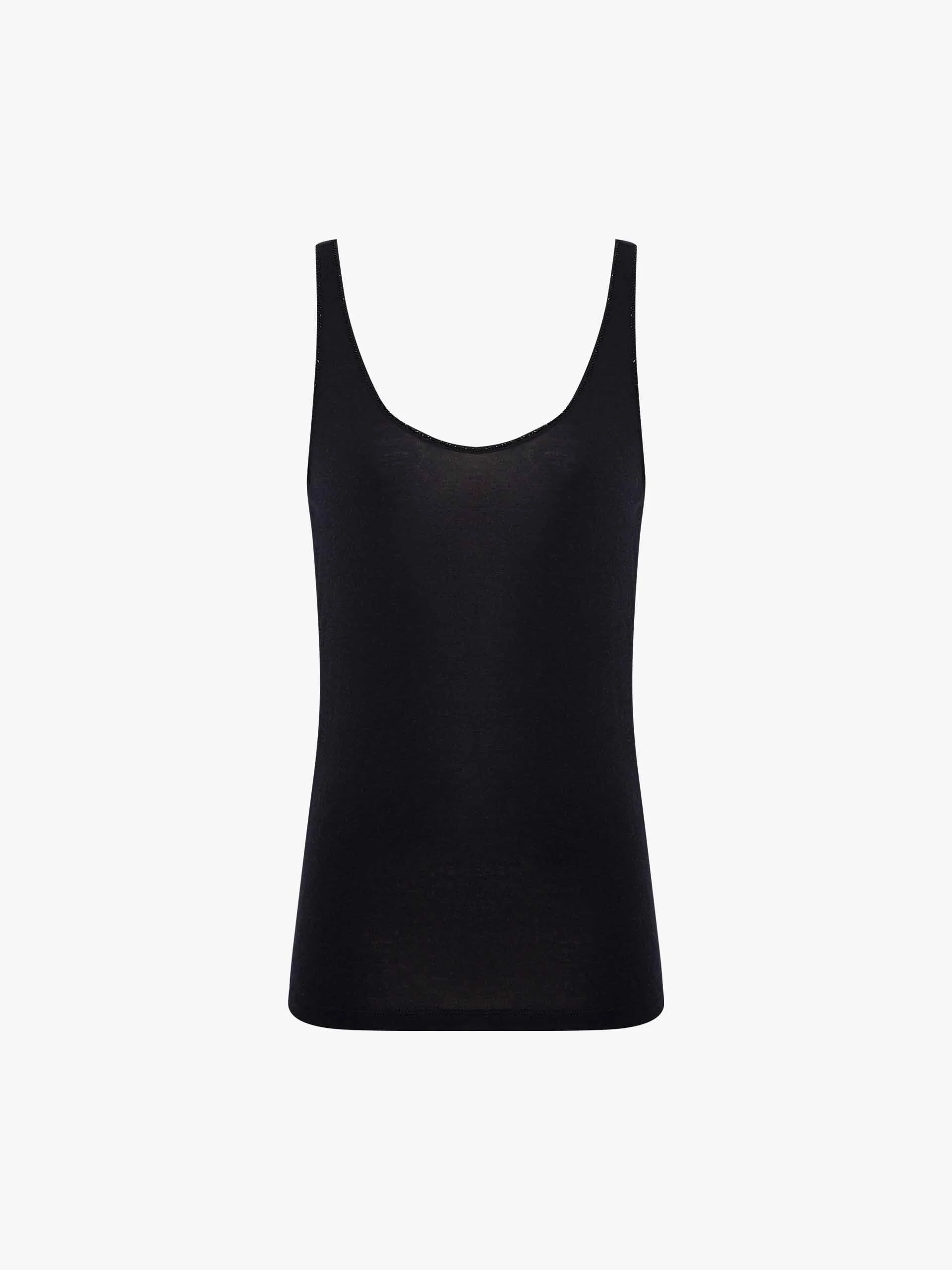 Rhinestone Trim Soft Tank - Image 13