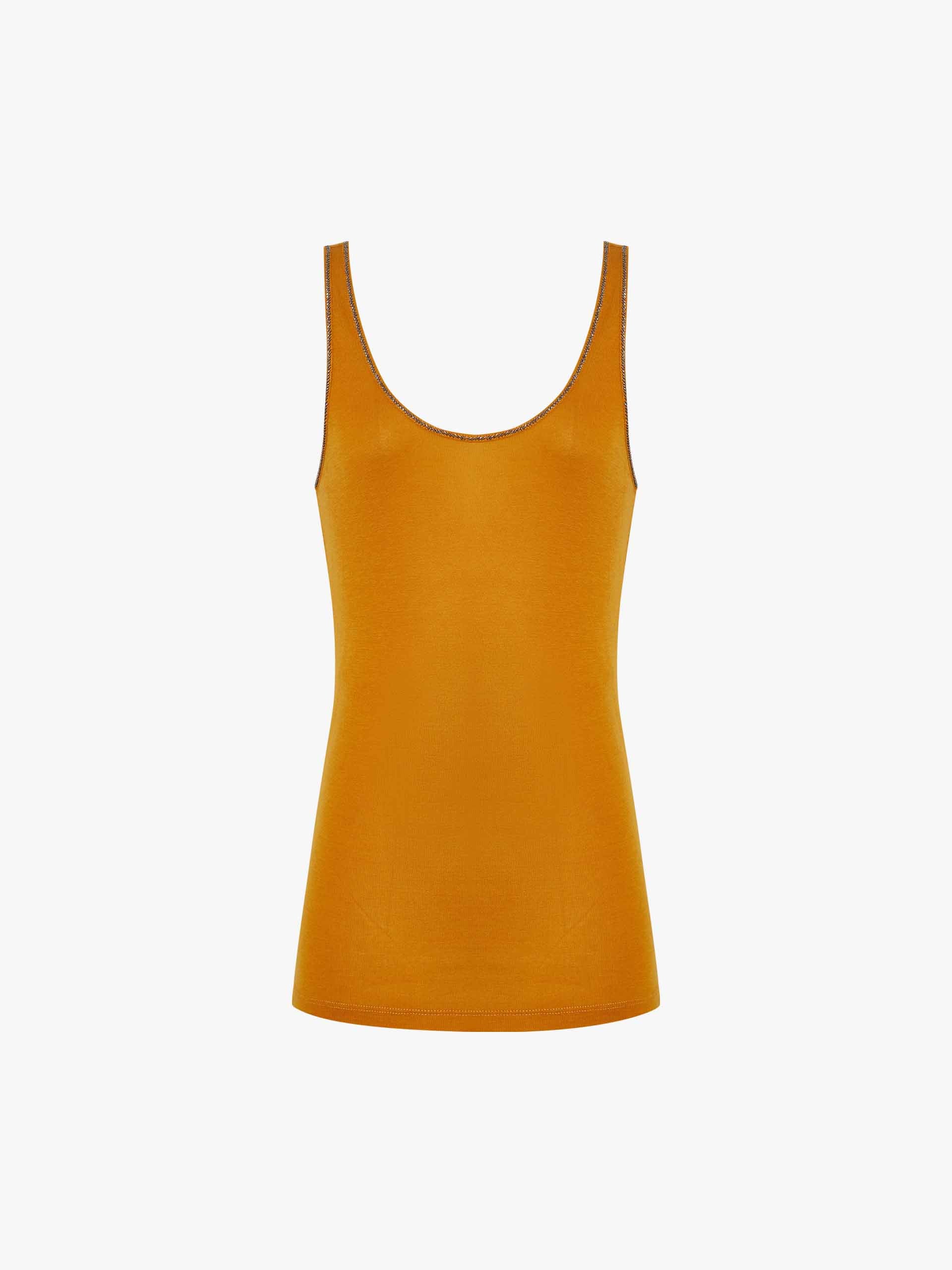 Rhinestone Trim Soft Tank - Image 5