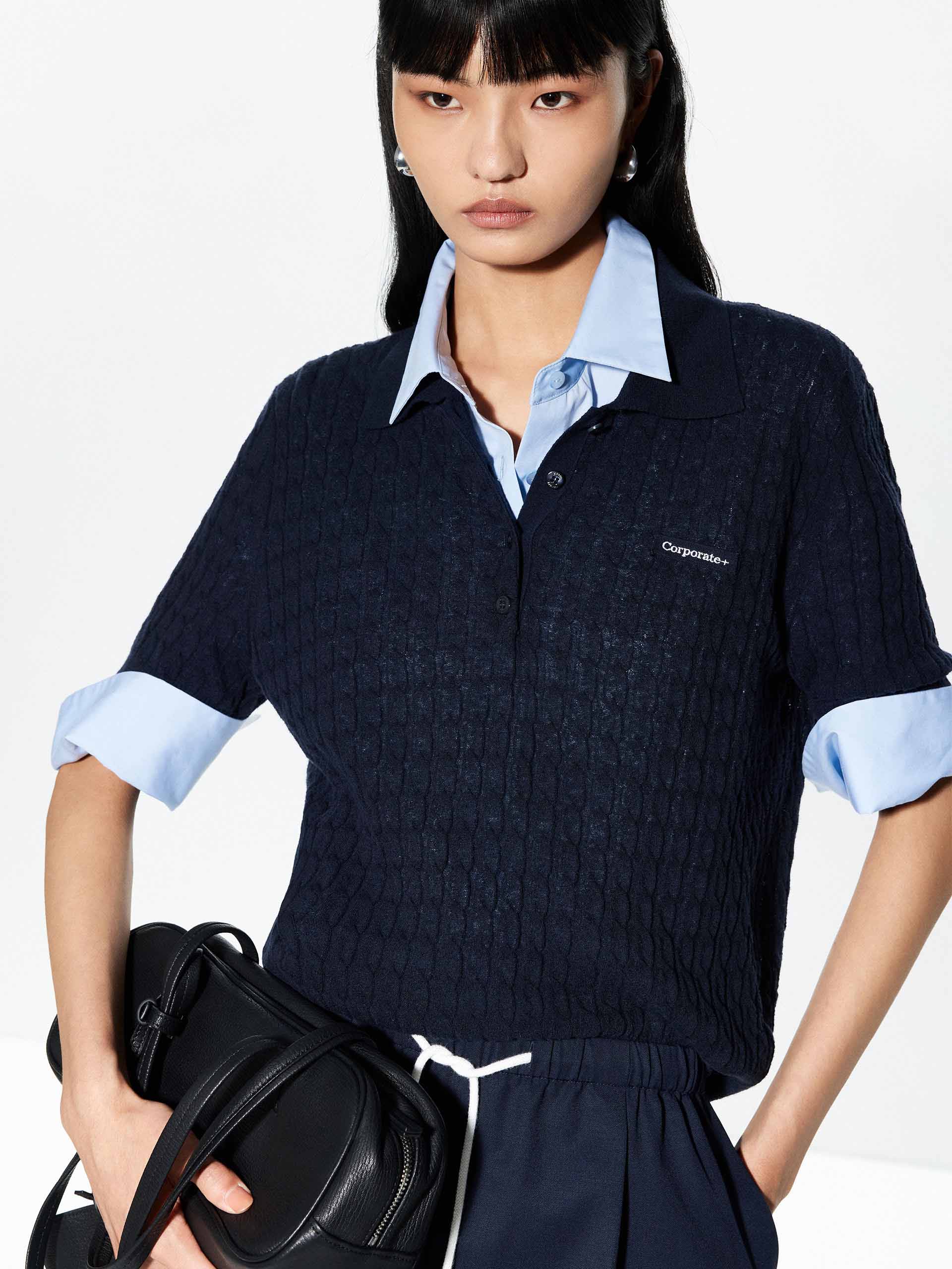 Ribbed Hem Knitted Top - Image 15