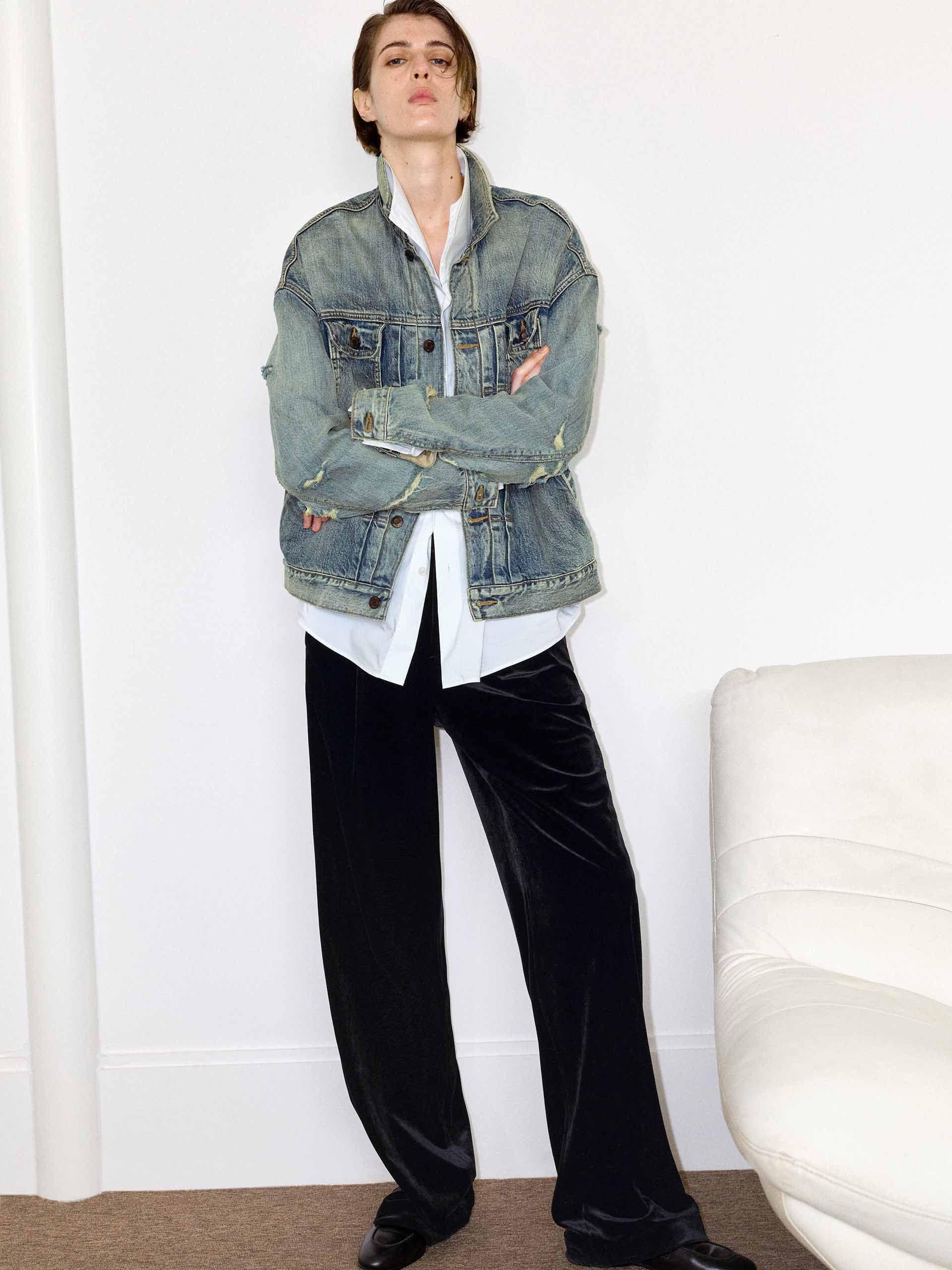Ripped Detail Denim Jacket - Image 2