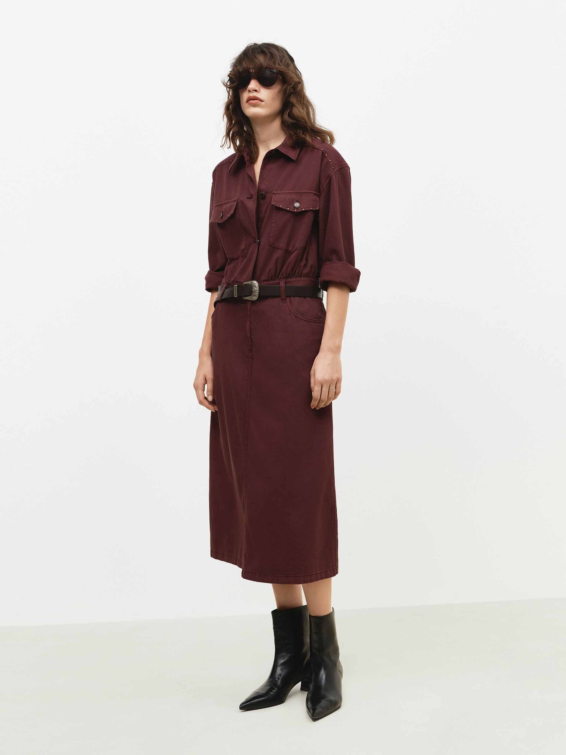 Riveted Detail Cargo Dress - Image 3