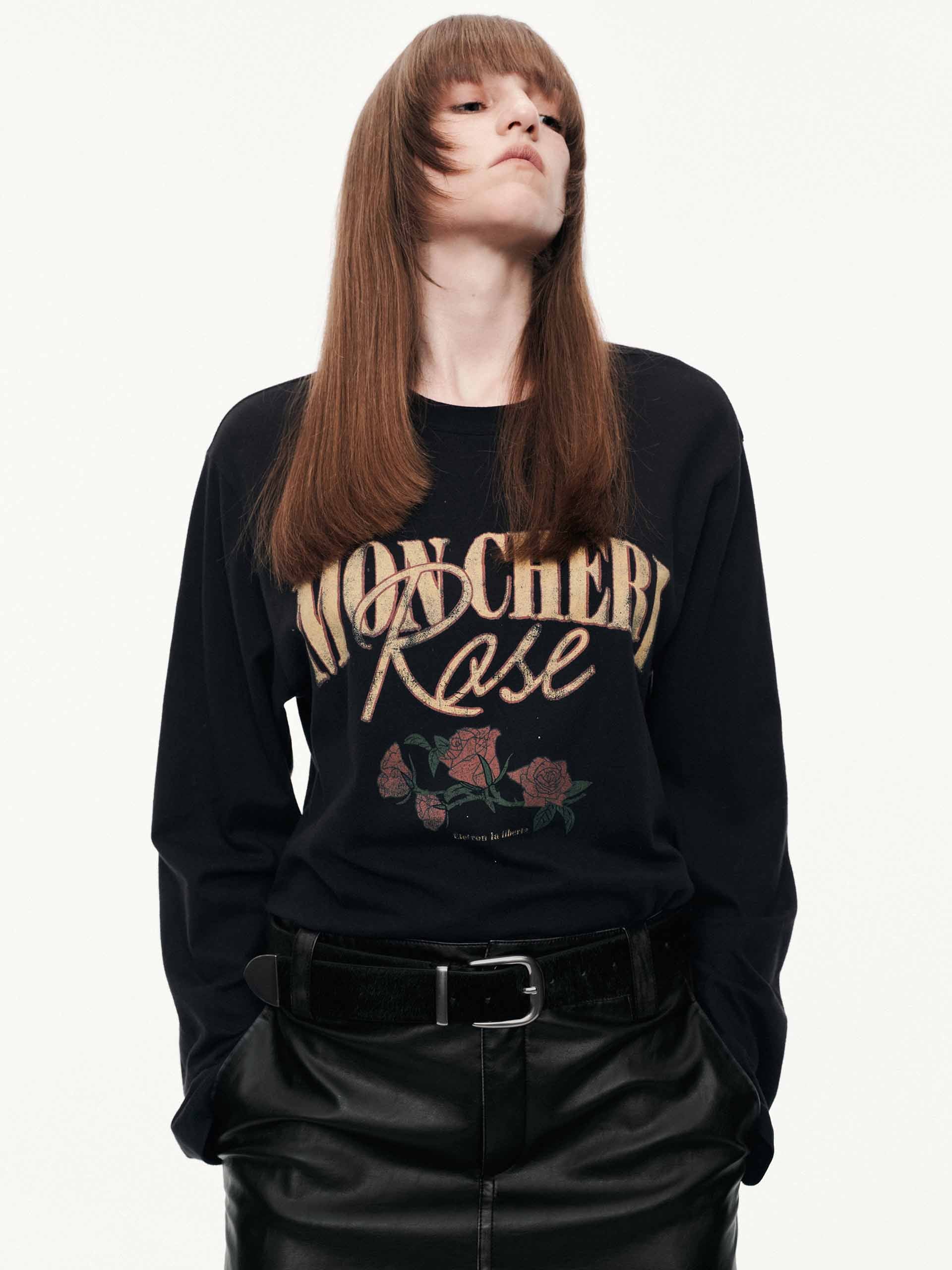 ROSE Printed Cotton T-shirt - Image 8