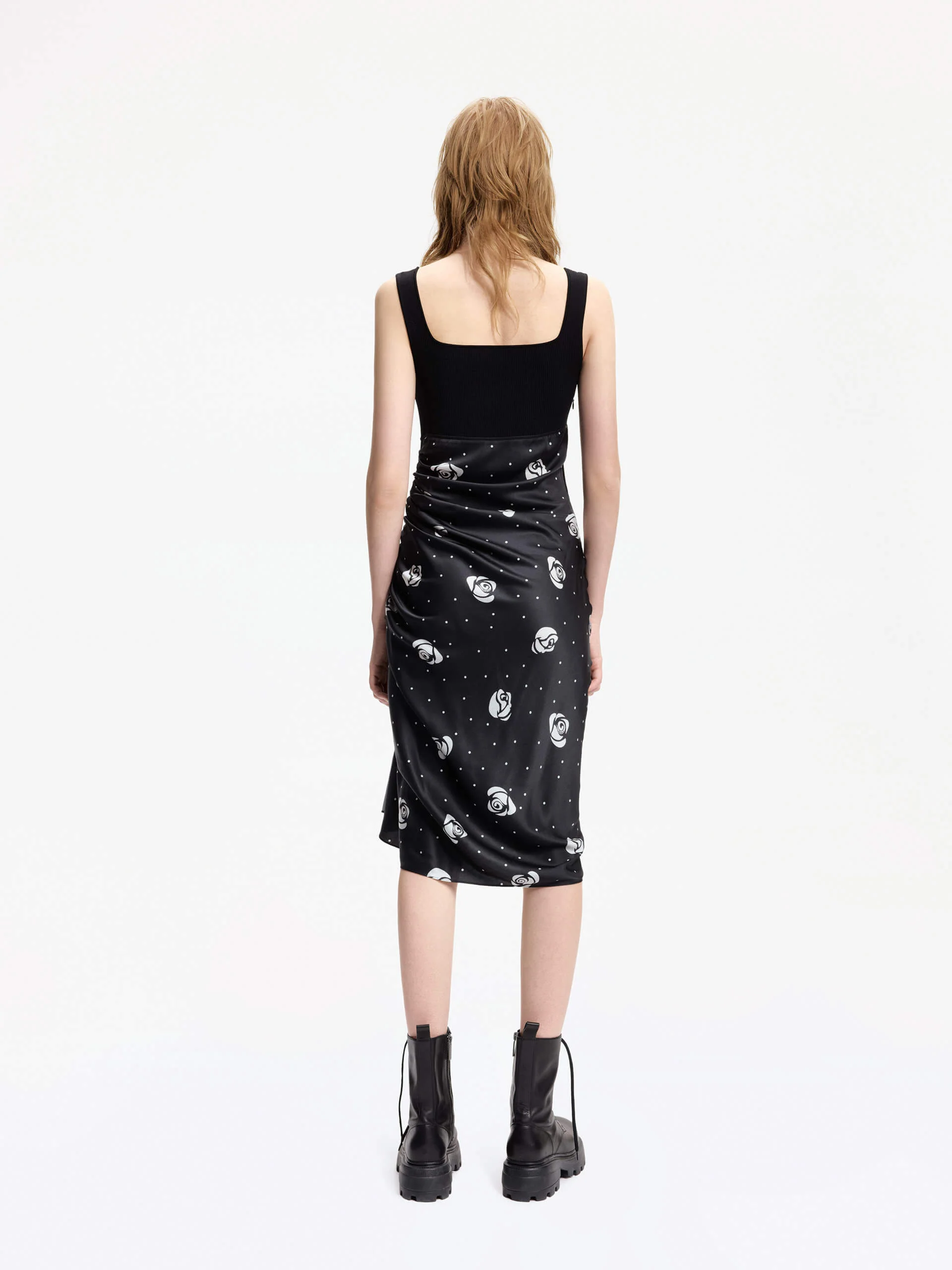 Rose Printed Tank Dress - Image 3