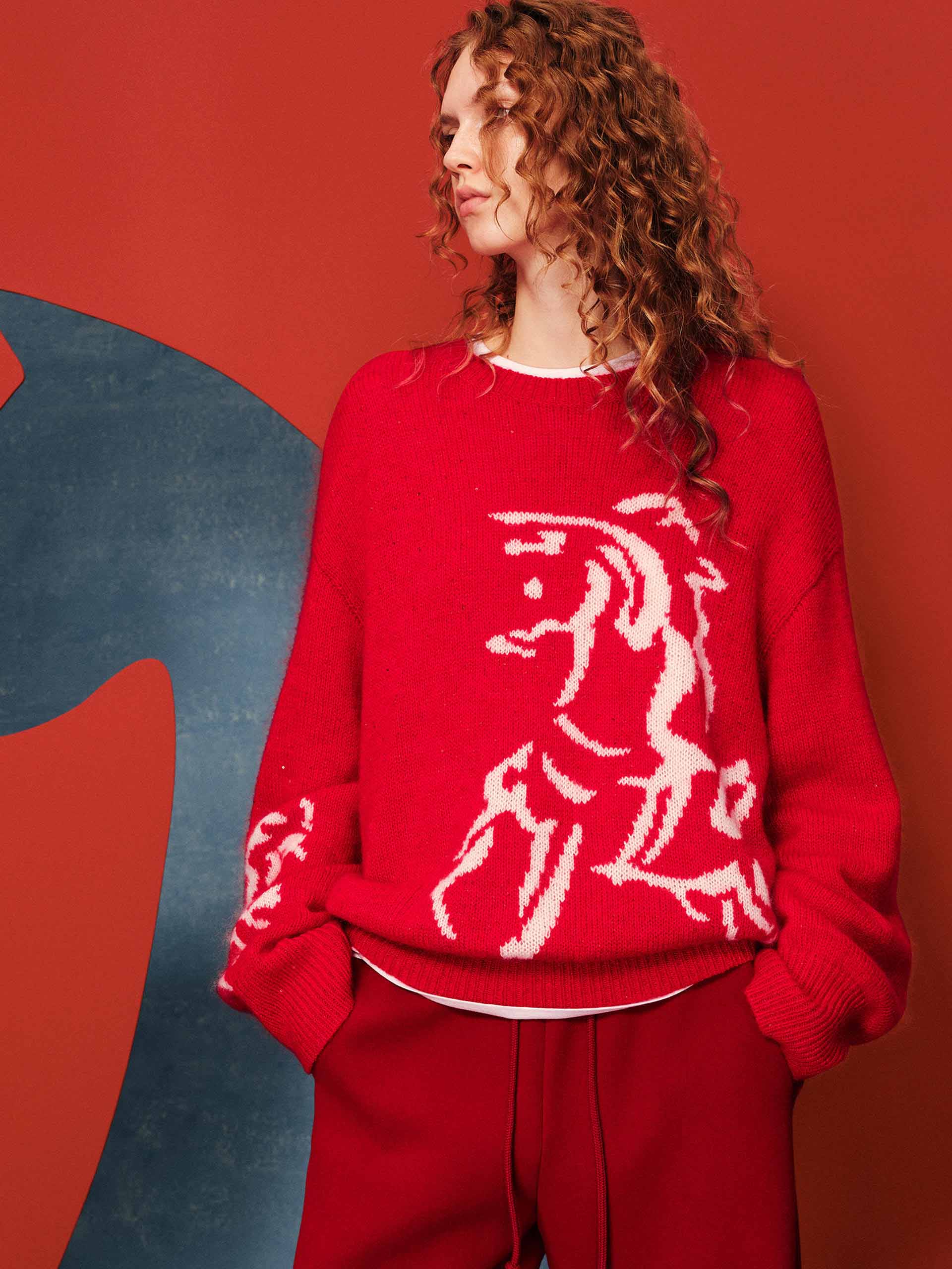 Round Neck Knitted Sweater