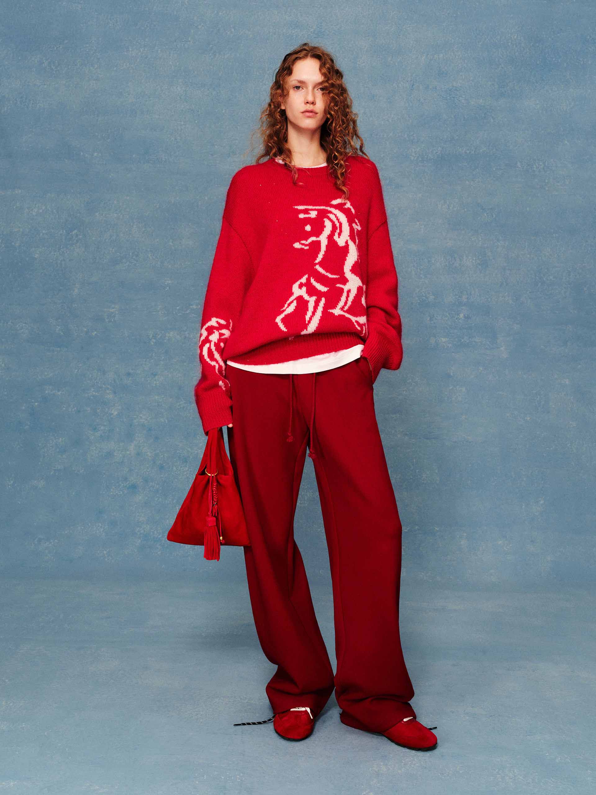 Round Neck Knitted Sweater - Image 2