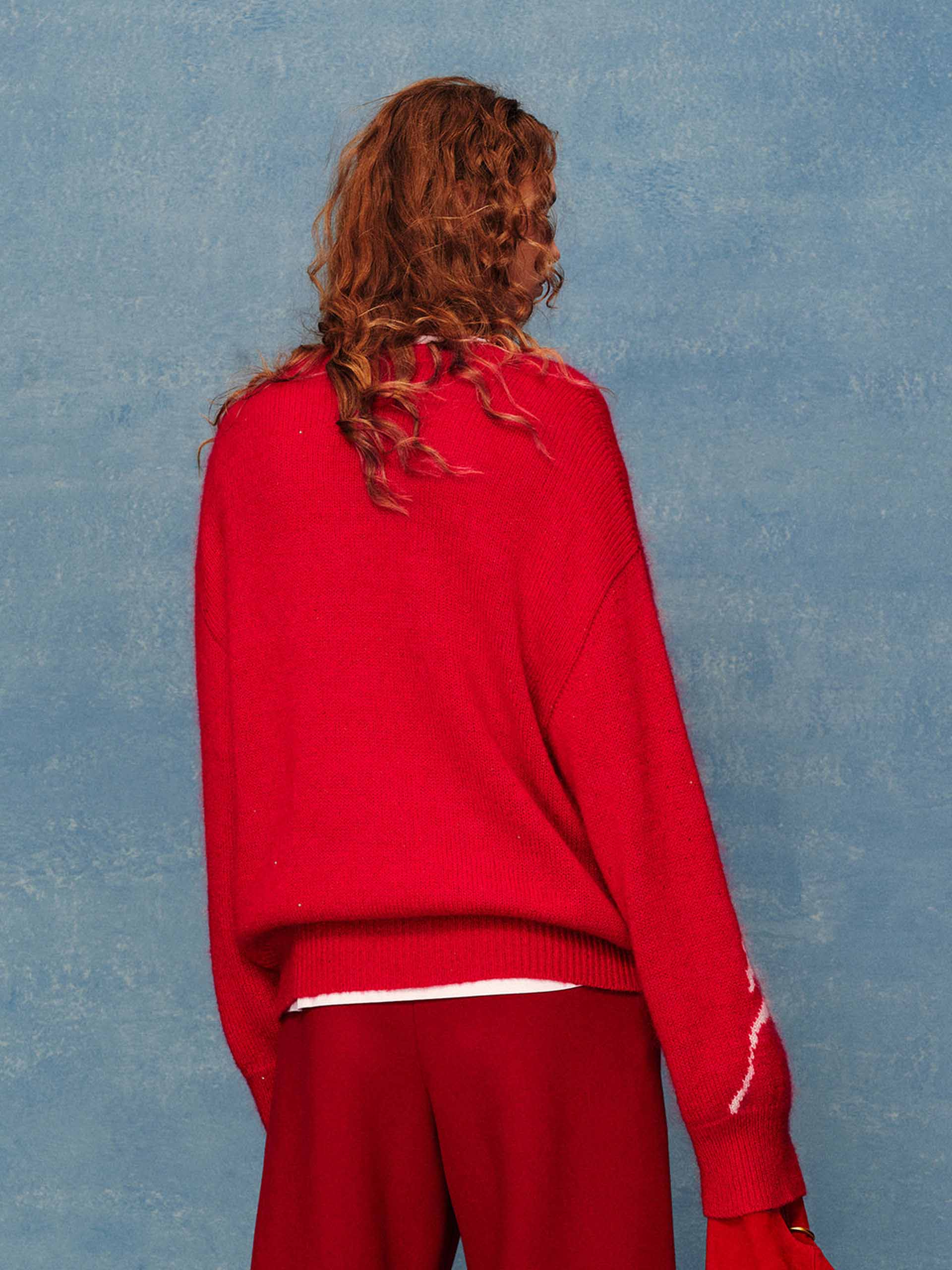 Round Neck Knitted Sweater - Image 6