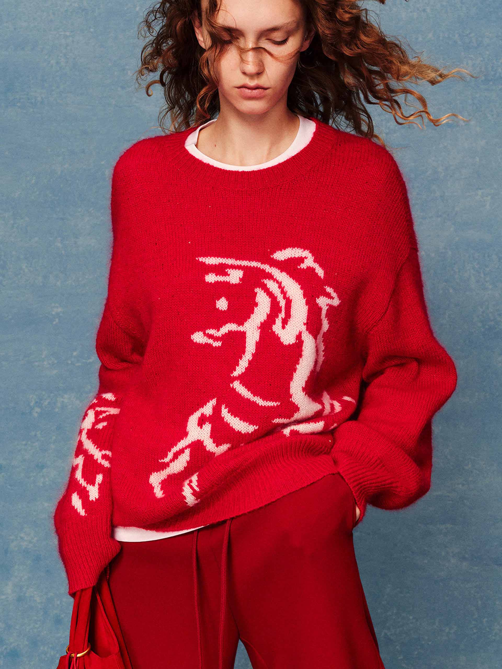 Round Neck Knitted Sweater - Image 7
