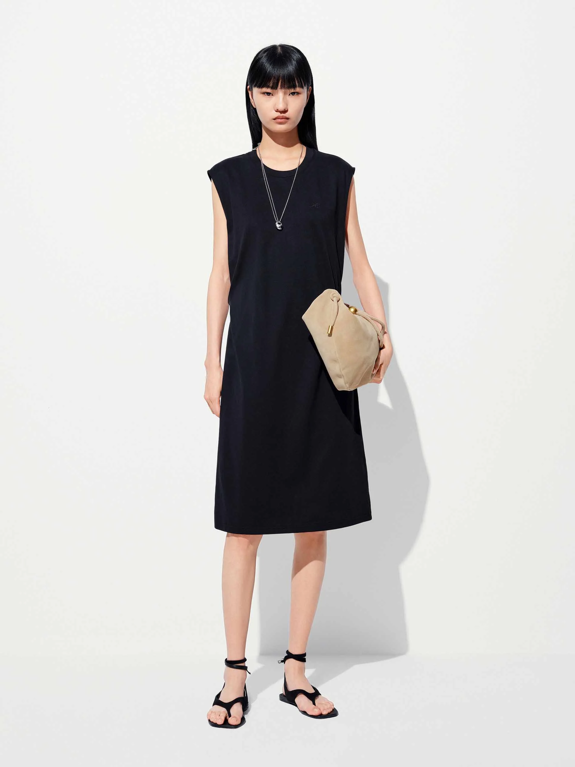 Round Neck Sleeveless Dress