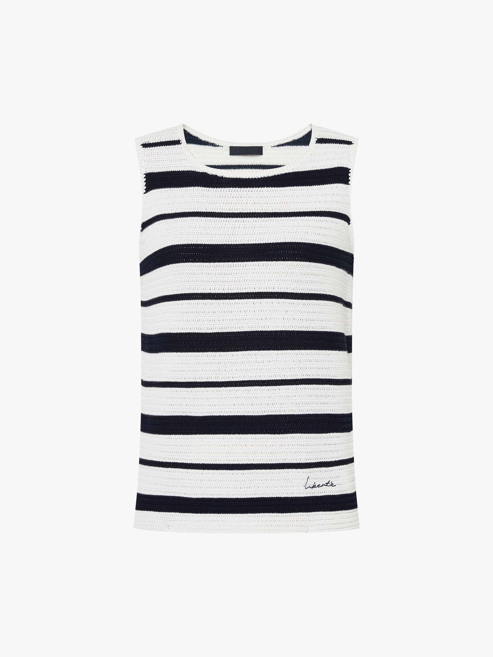 Round Neck Sleeveless Knit Top - Image 5