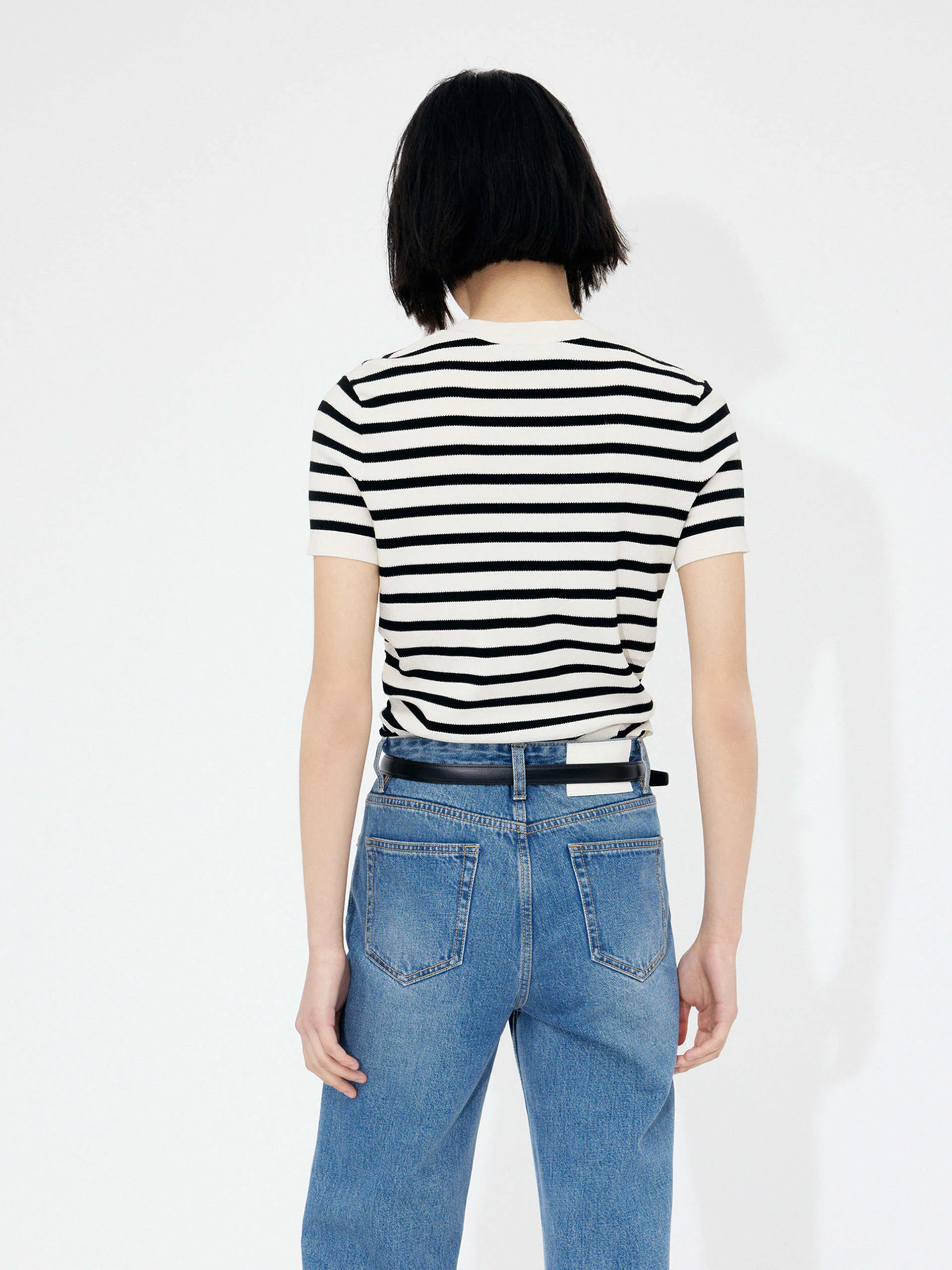 Round Neck Striped Top - Image 3