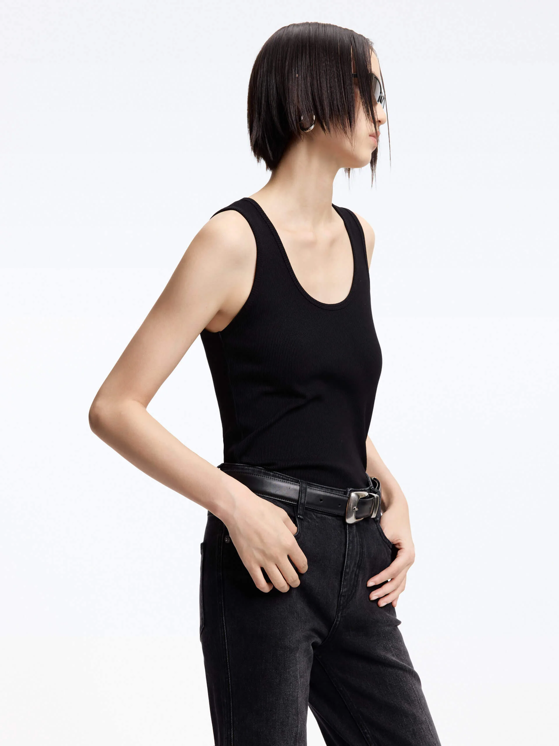 Scoop Neck Knitted Tank - Image 10
