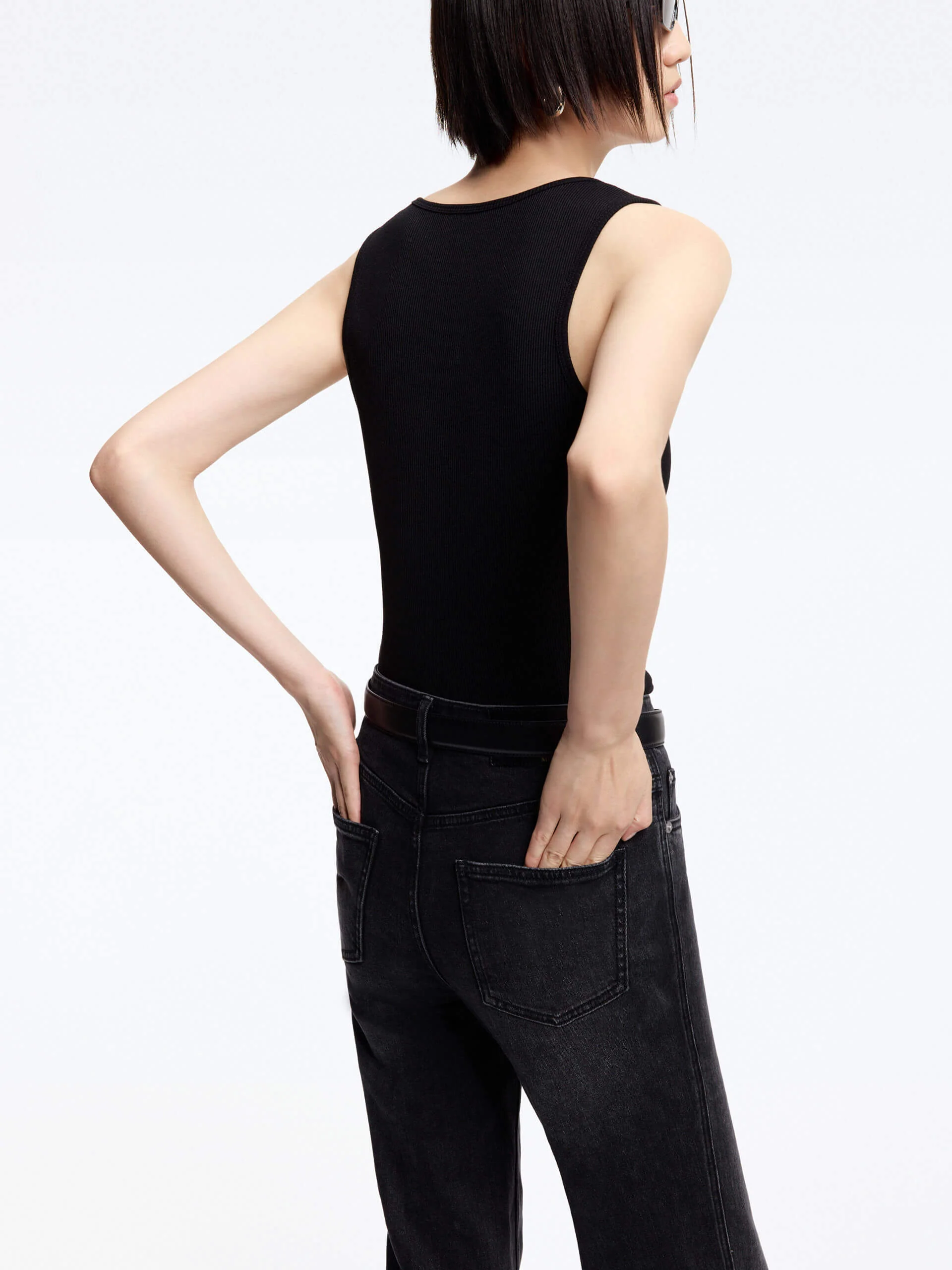 Scoop Neck Knitted Tank - Image 11