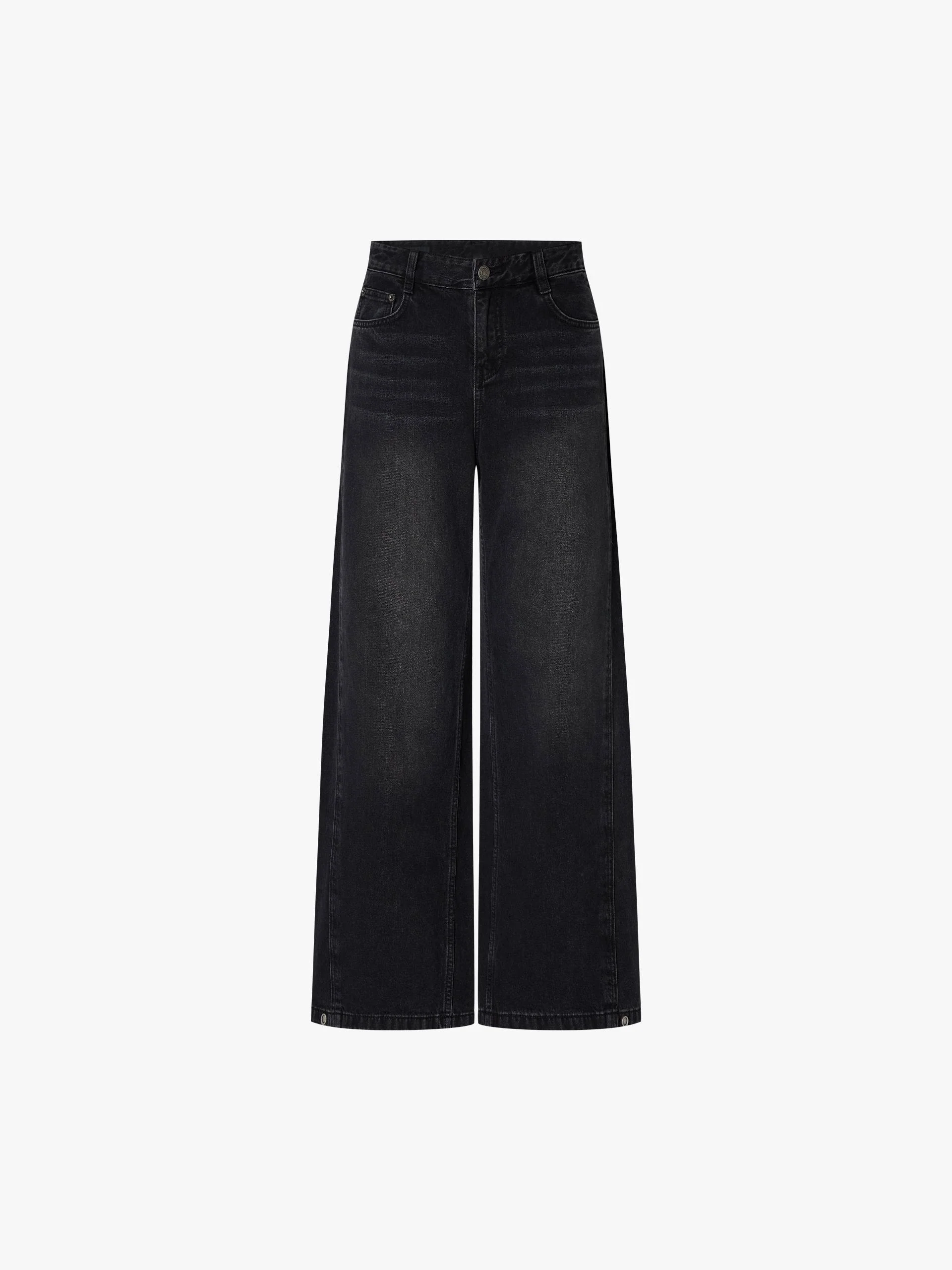 Seams Detail Cotton Jeans - Image 5