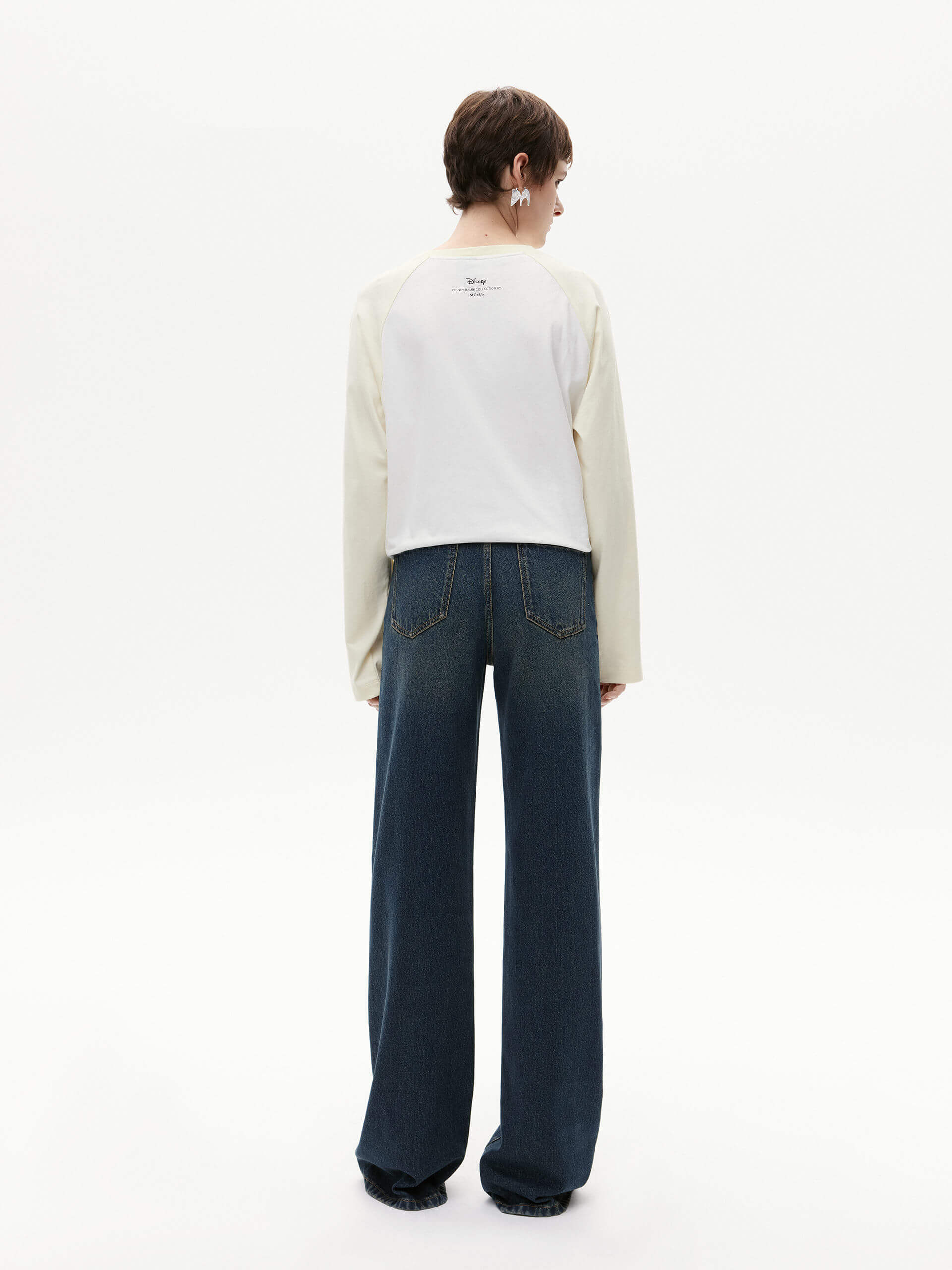 Seams Detail Straight Jeans - Image 3