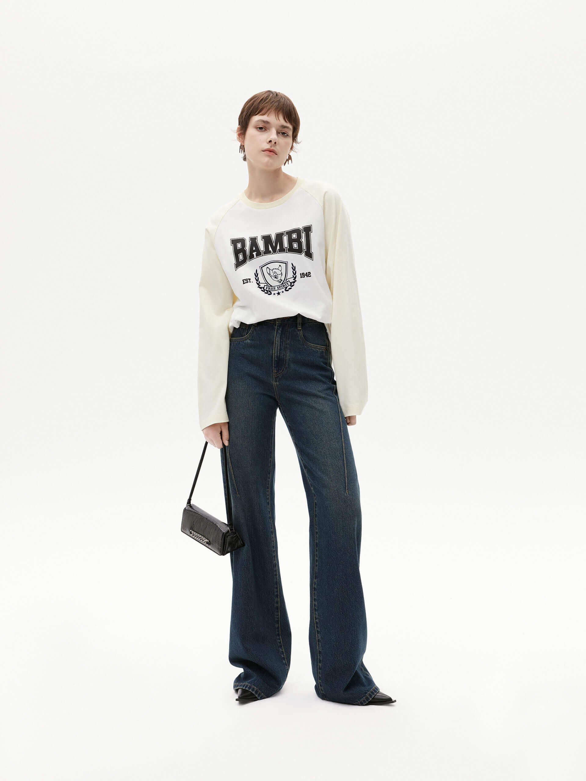 Seams Detail Straight Jeans - Image 6