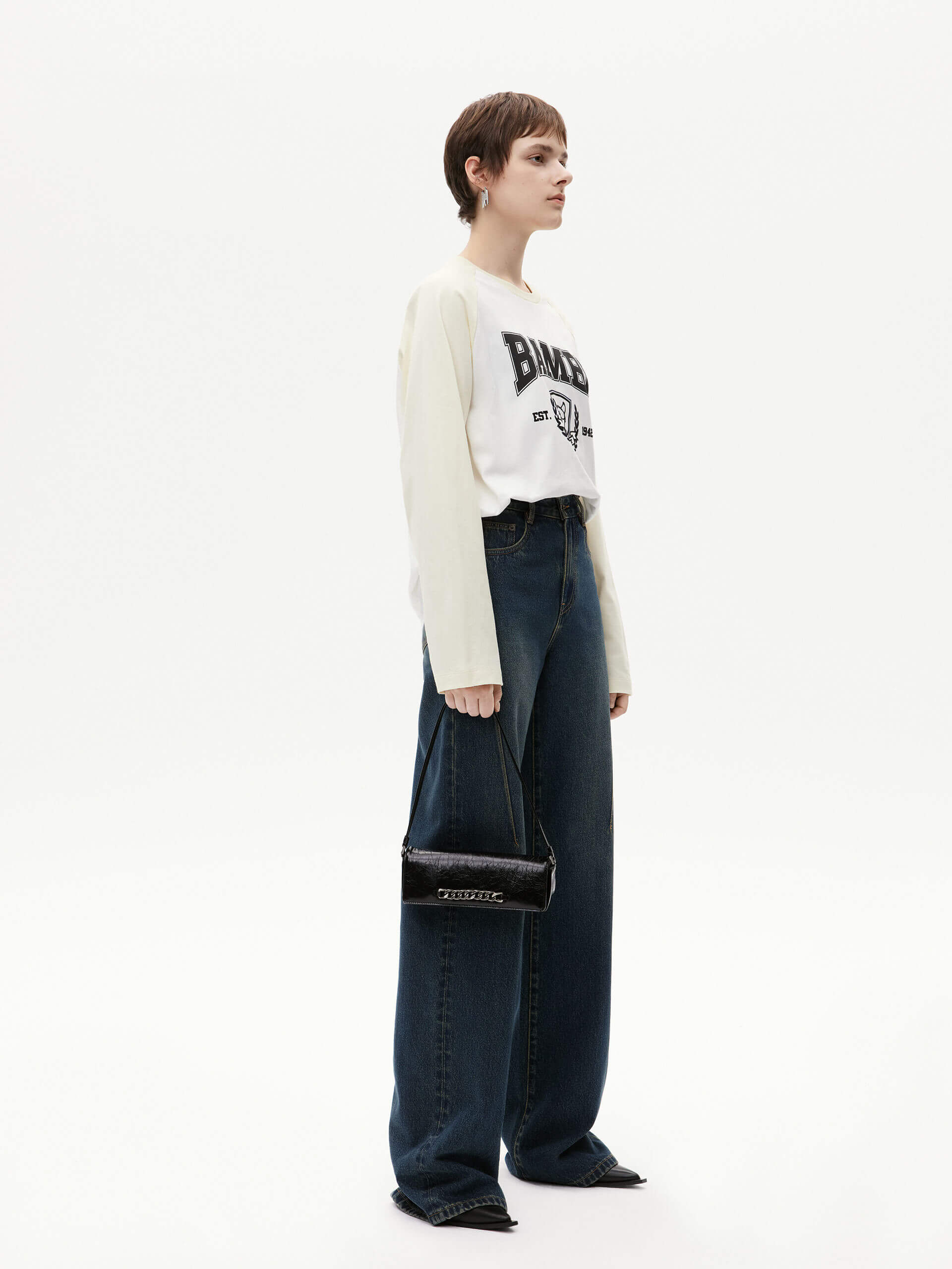 Seams Detail Straight Jeans - Image 8