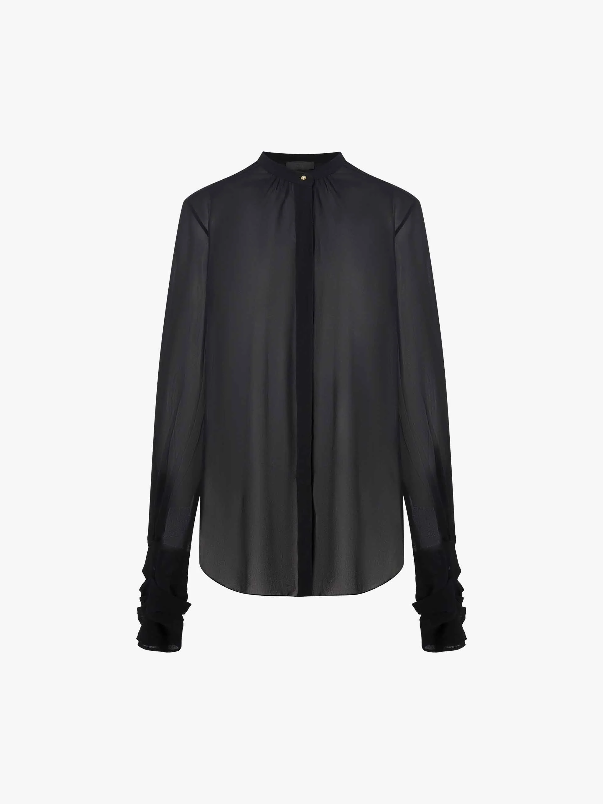 Semi-transparent Silk Blouse - Image 5