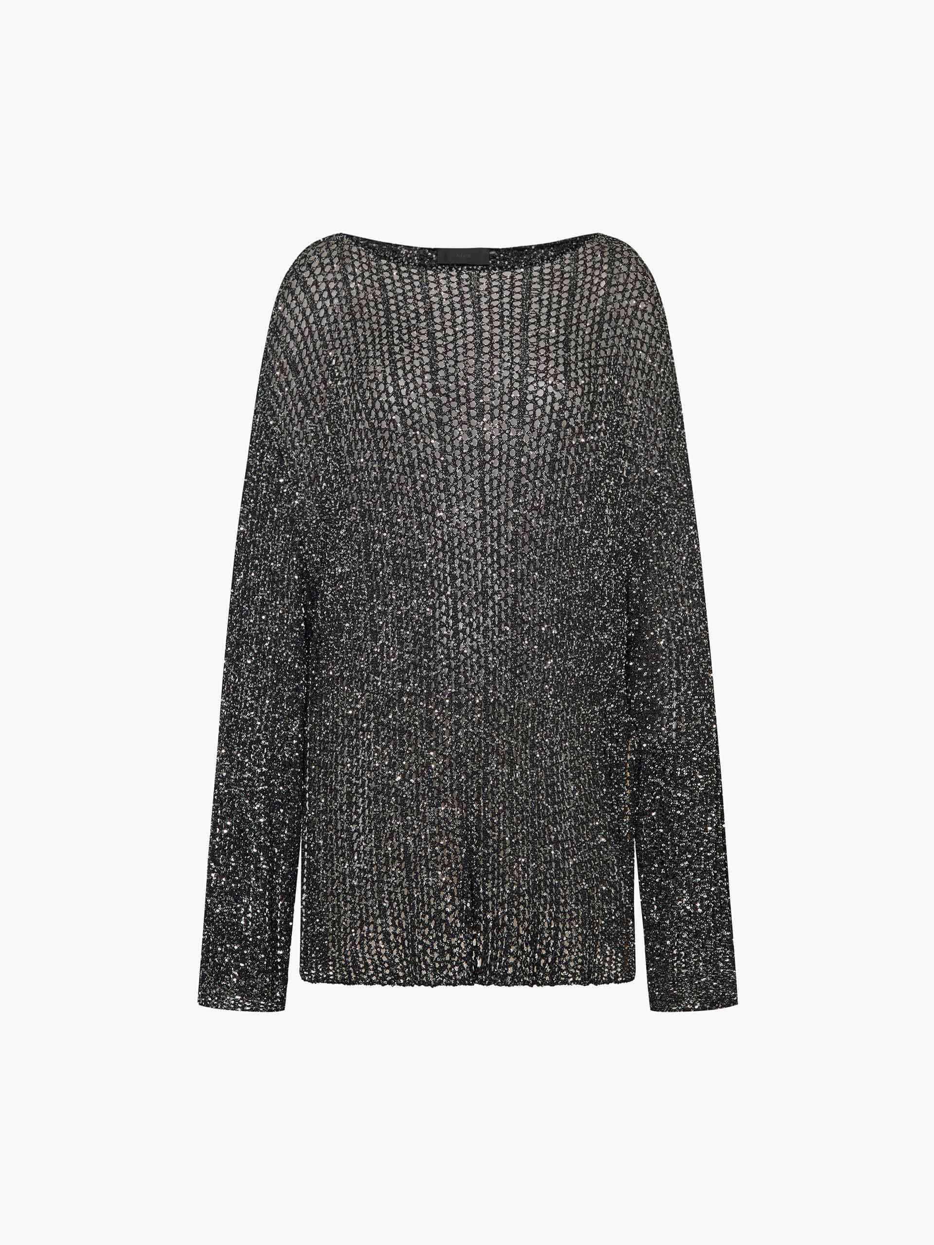 Sequin Crochet Knitted Top - Image 4