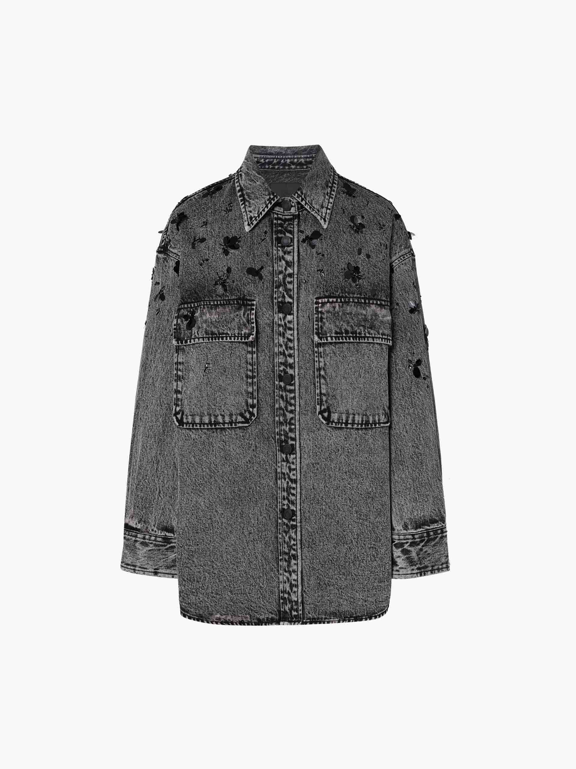 Sequin Detail Loose Jacket - Image 5