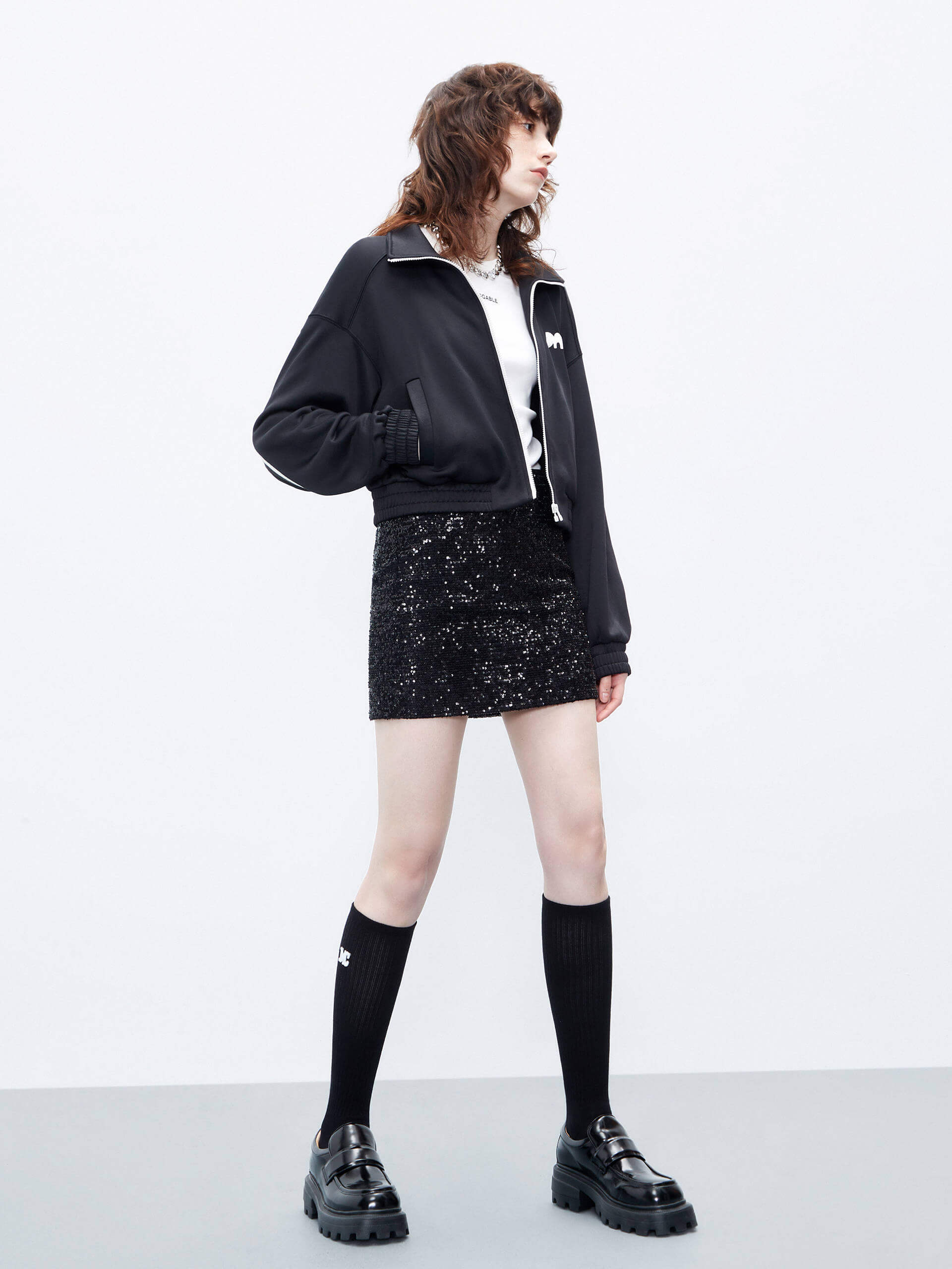 Sequin Detail Mini Skirt - Image 10