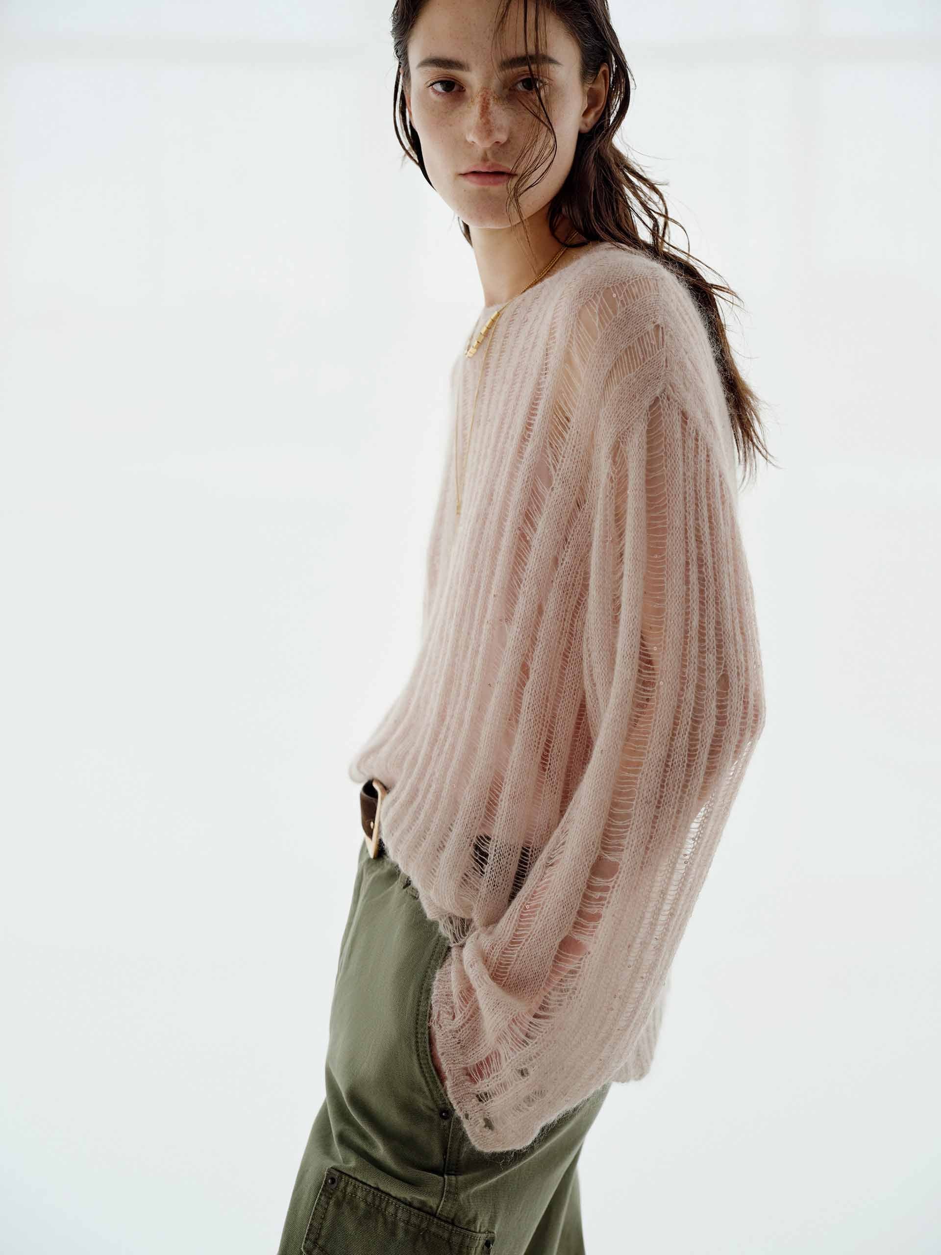 Sequin Open Knitted Top - Image 3