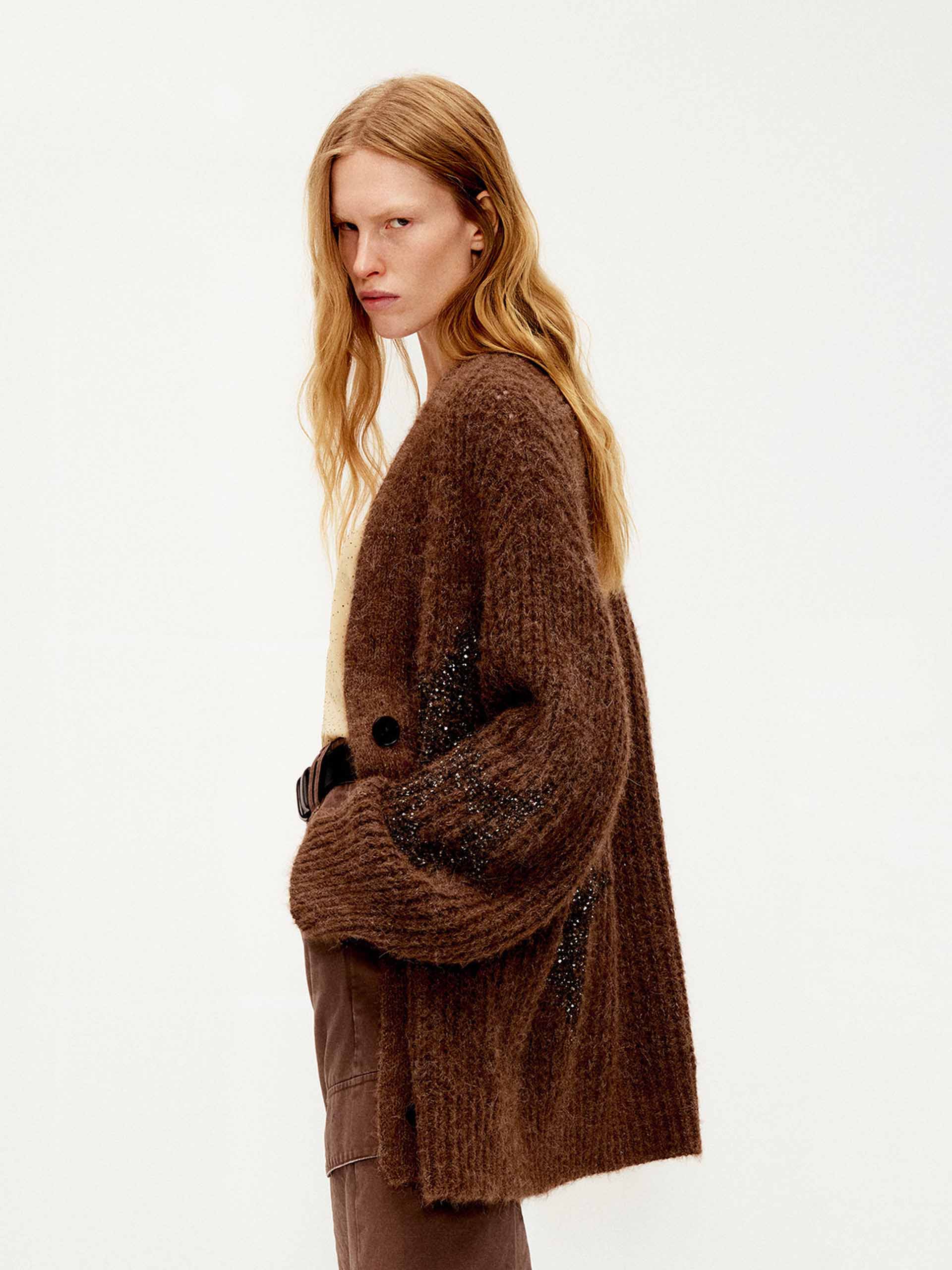 Sequin Star Knitted Cardigan - Image 8