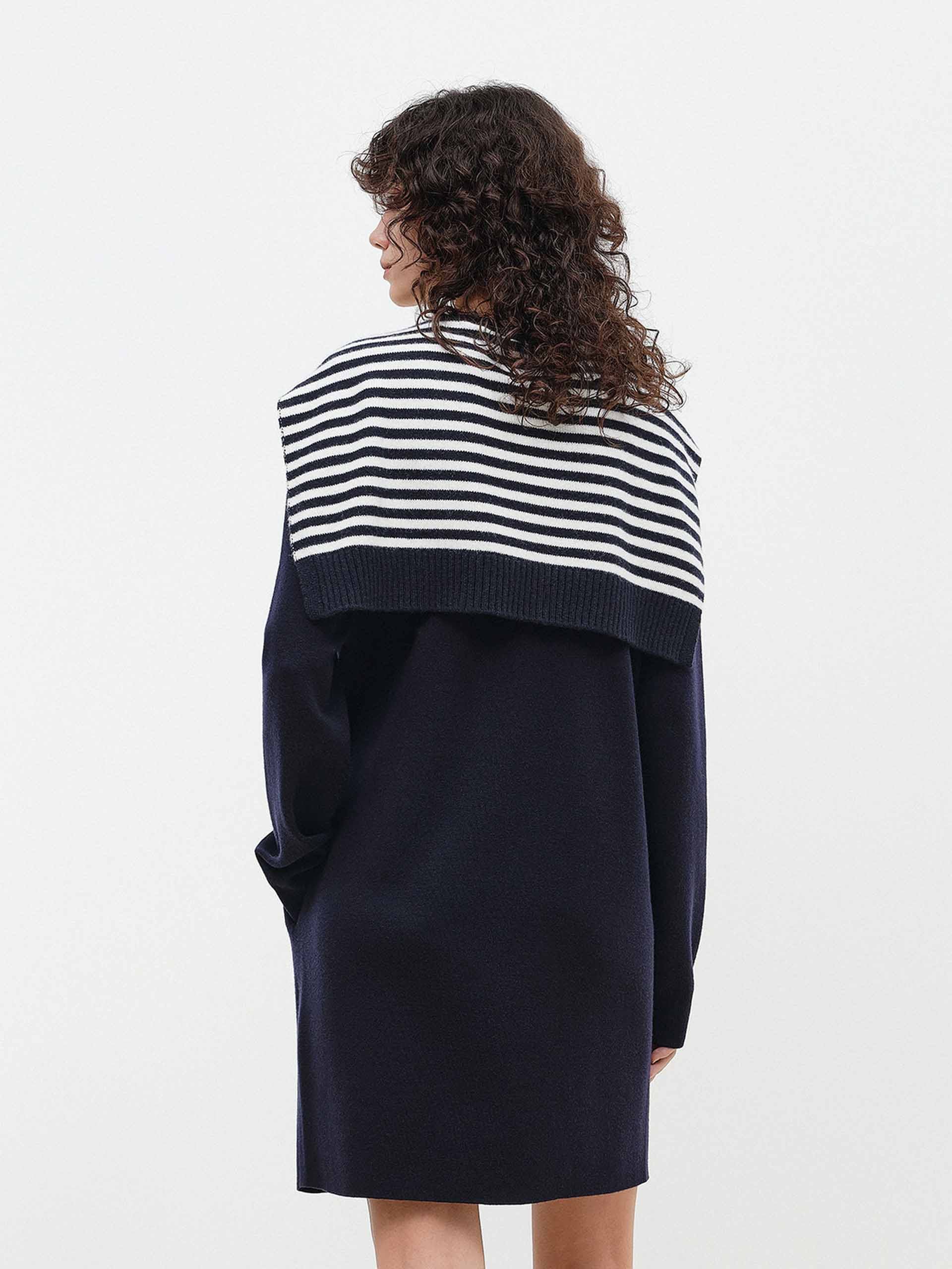 Shawl Detail Sweatshirt Dress - Image 6
