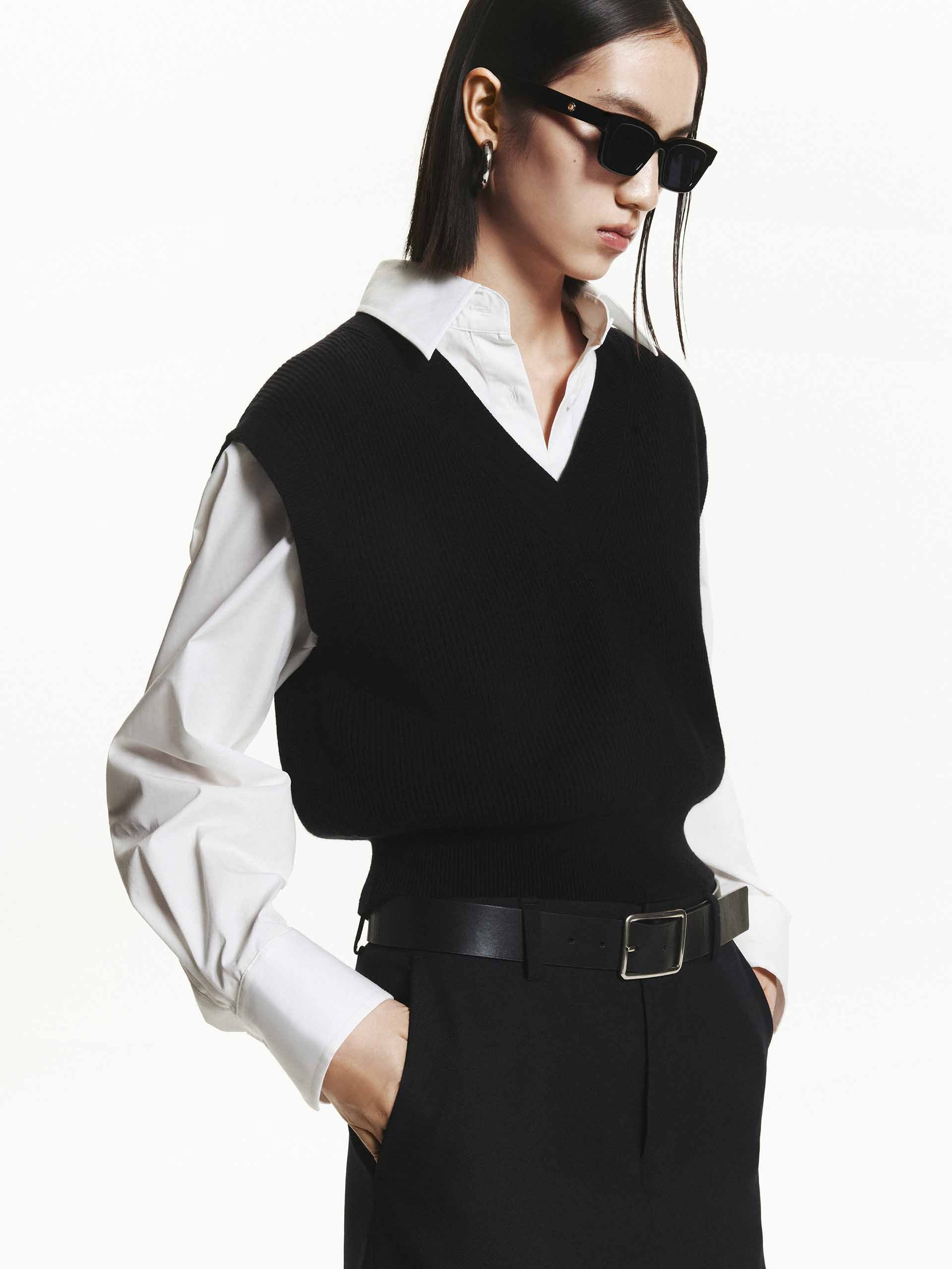 Shirt and Knit Vest Set - Image 2