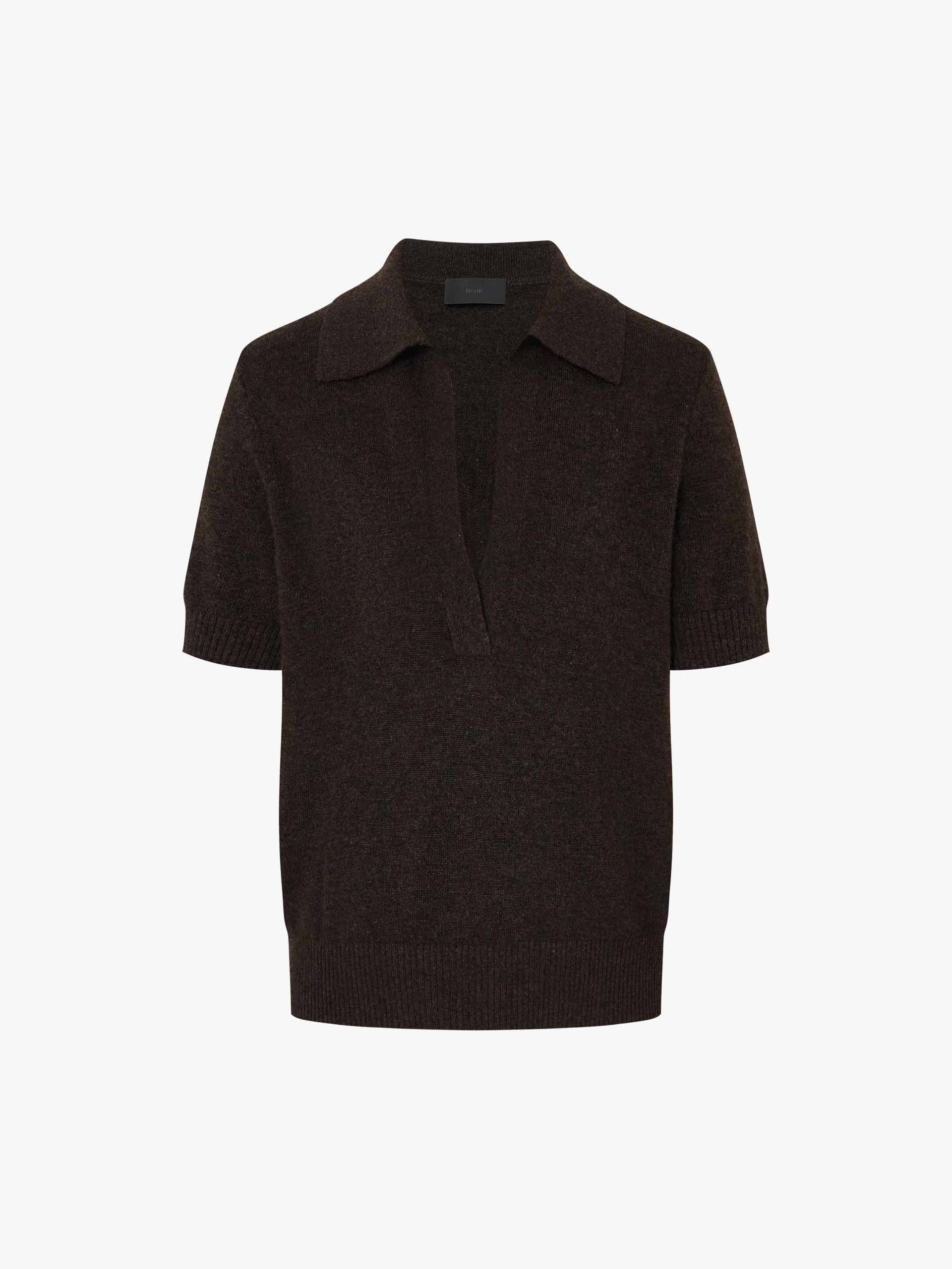 Short Sleeves V-neck Sweater - Image 5