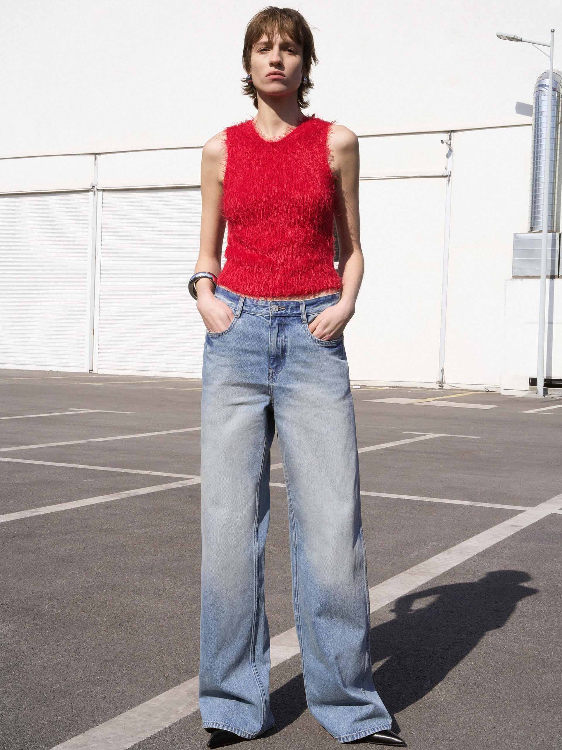 Side Cutout Straight Jeans - Image 2