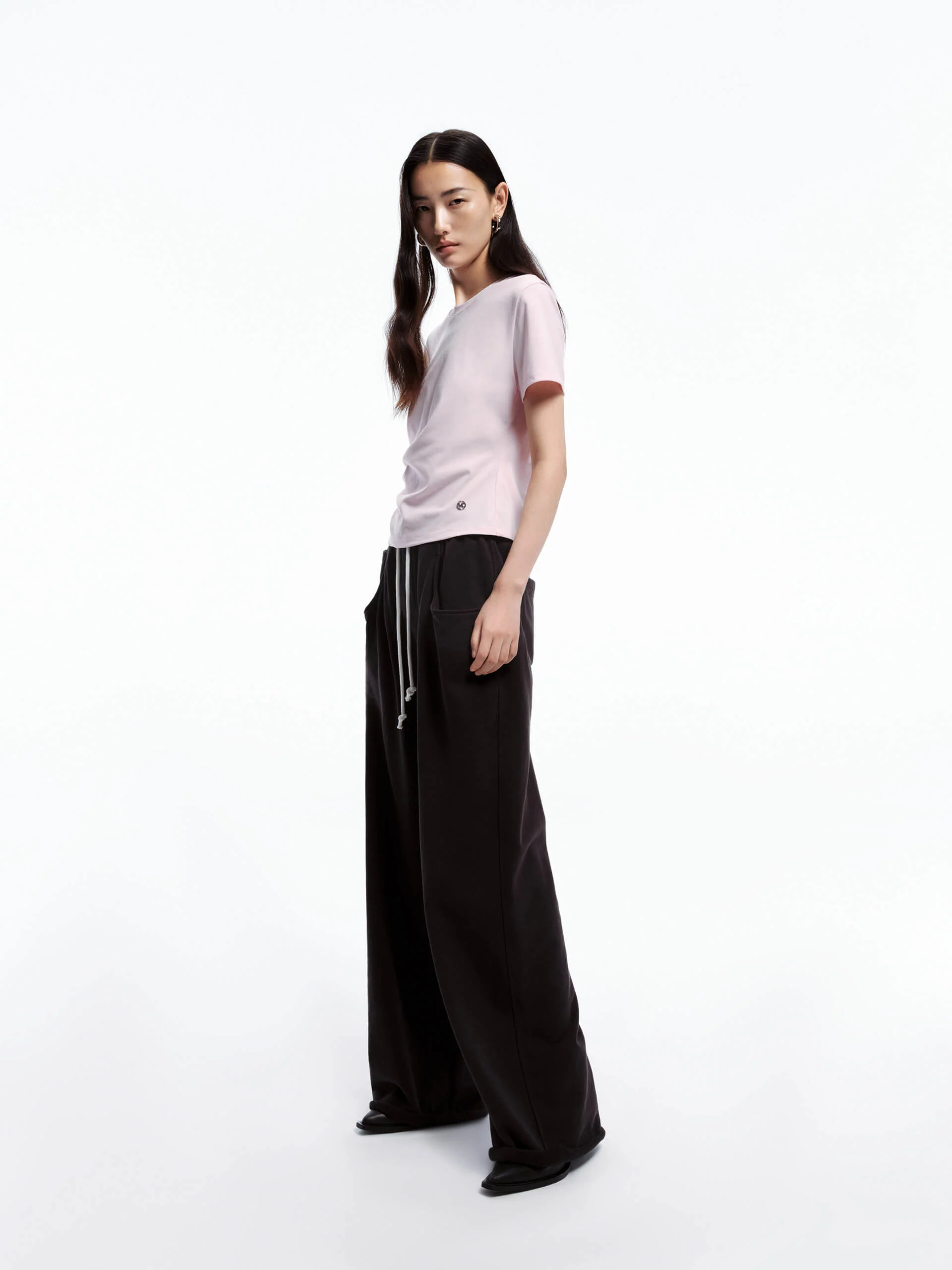 Side Pleated Fitted T-shirt - Image 11