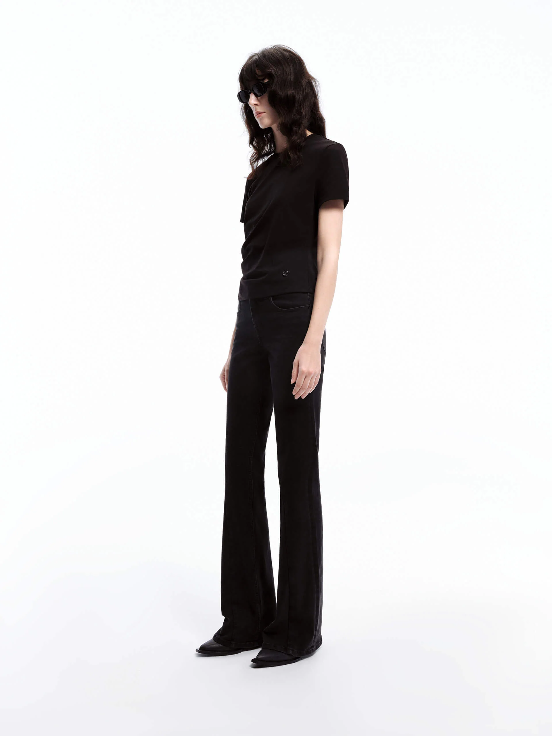 Side Pleated Fitted T-shirt - Image 17